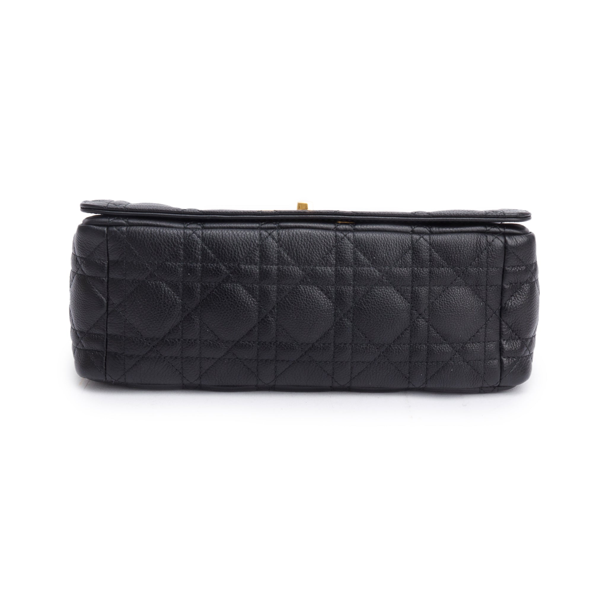 Christian Dior 2024 Black Supple Cannage Calfskin Leather Medium Dior Caro Bag w/ Box & Authenticity Card