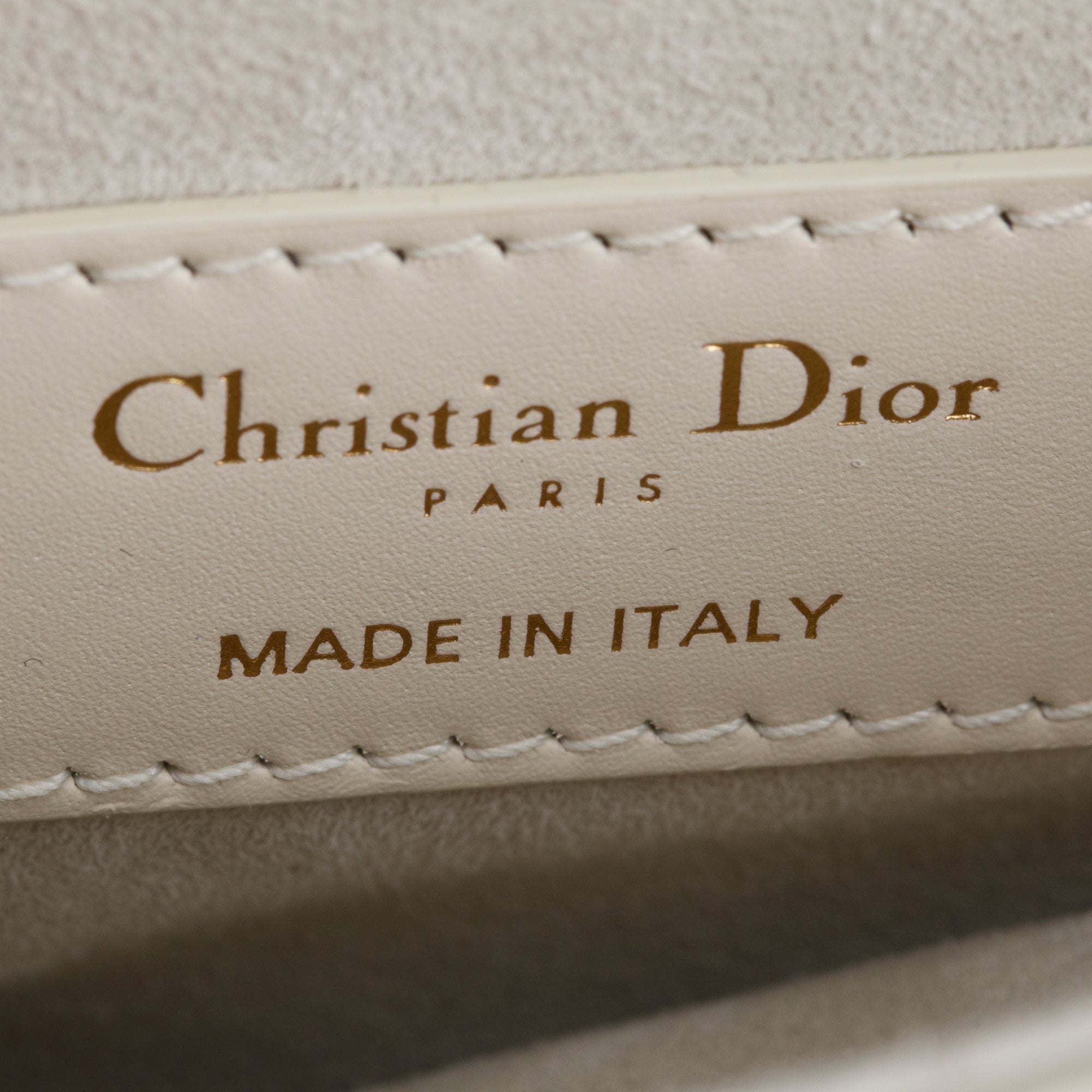 Christian Dior 2024 Black & White Calfskin Leather Mini Saddle Bag w/ Strap, Box & Authenticity Card