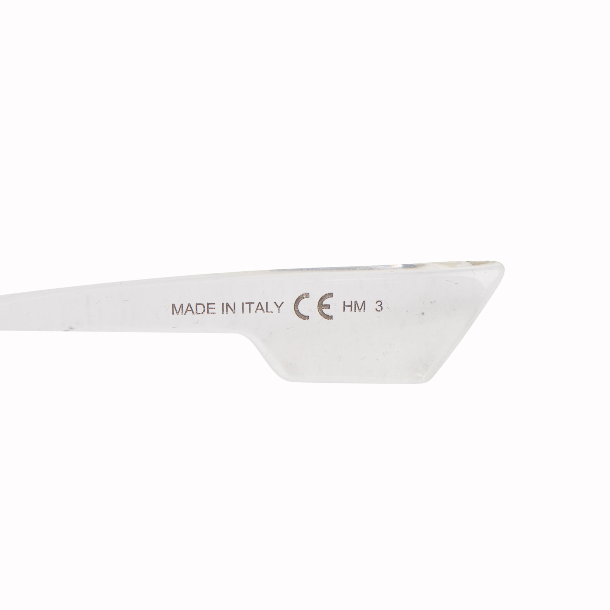 Christian Dior 900A9 Oblique Clear Acetate Sunglasses w/ Case