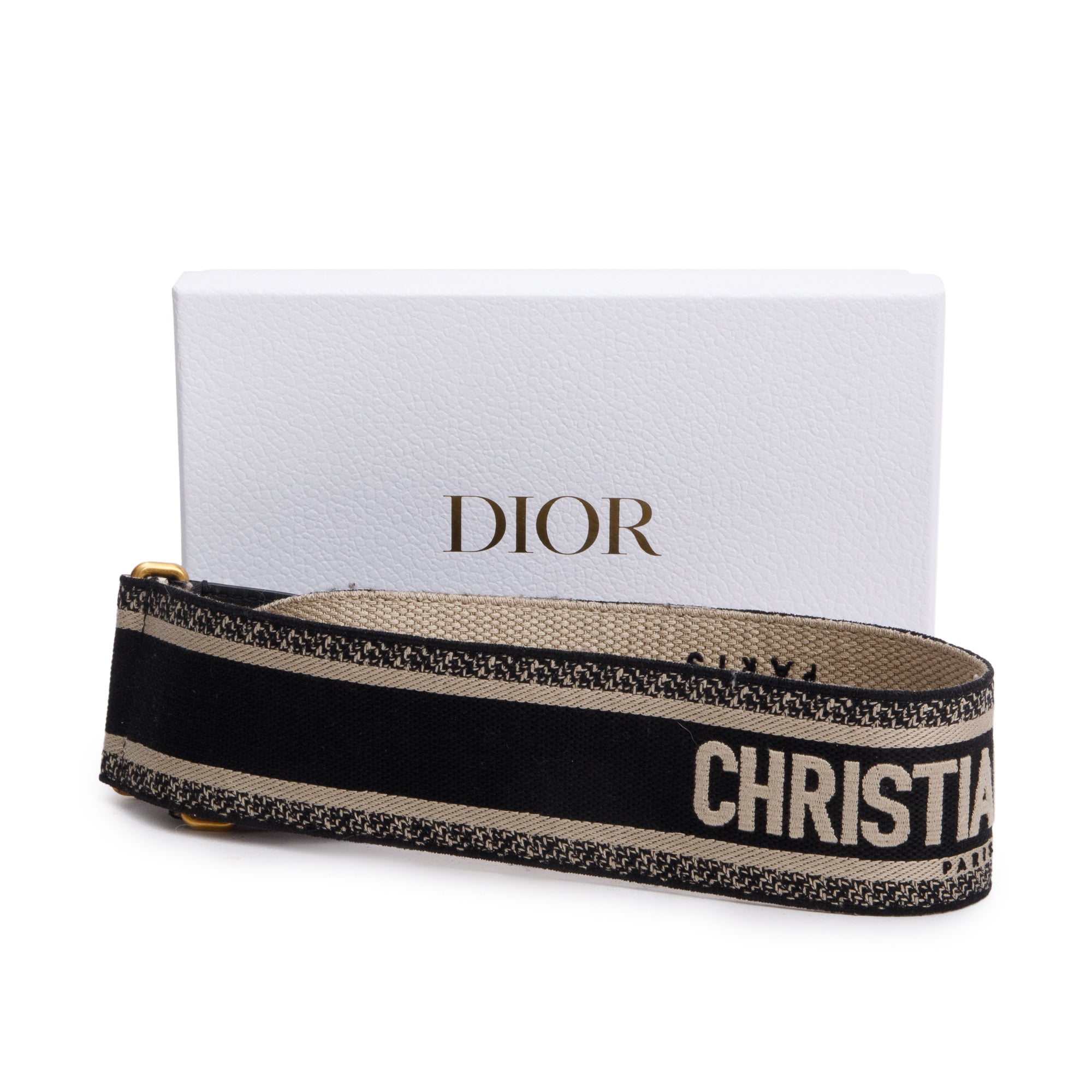 Christian Dior Adjustable Shoulder Strap with Ring w/ Box