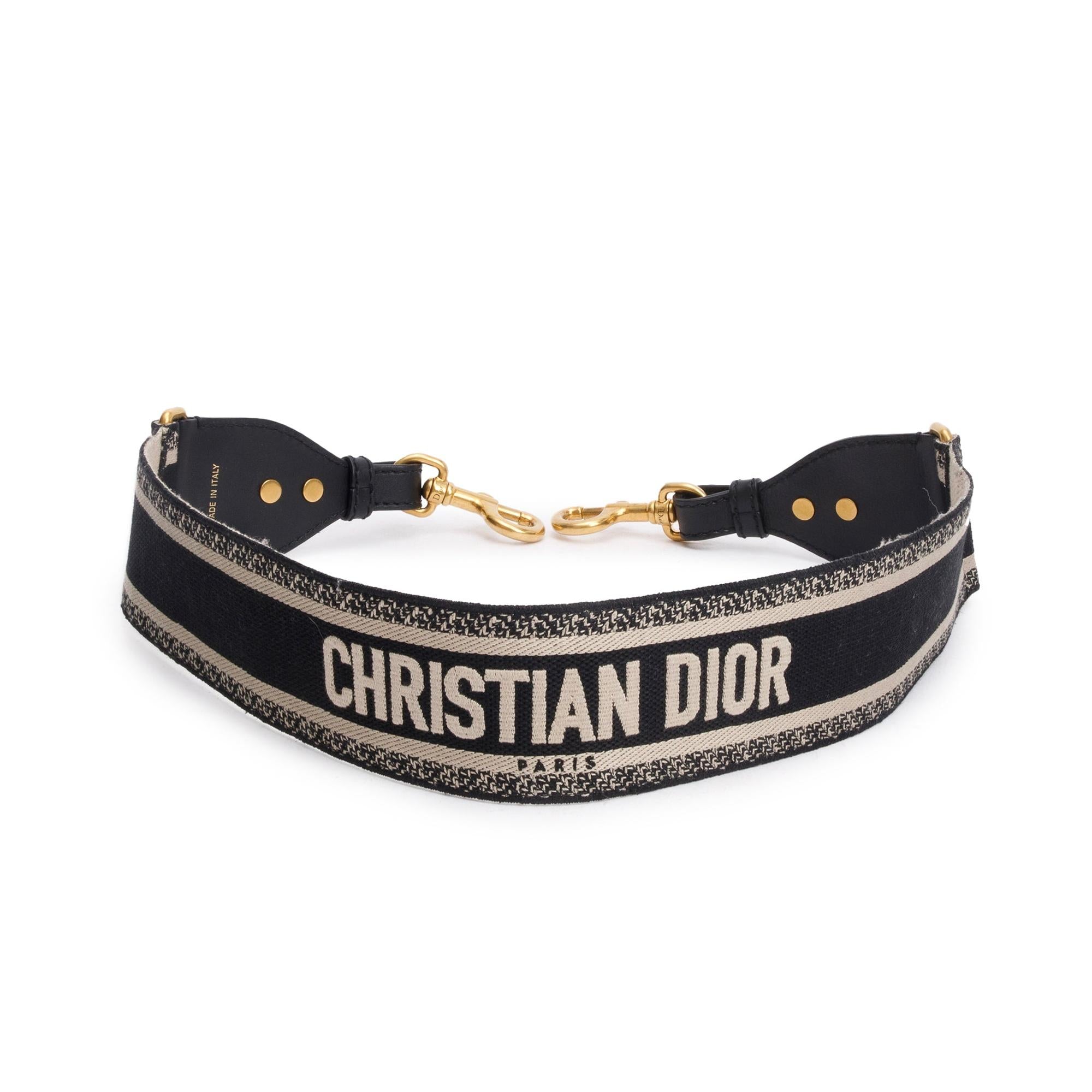 Christian Dior Adjustable Shoulder Strap with Ring w/ Box
