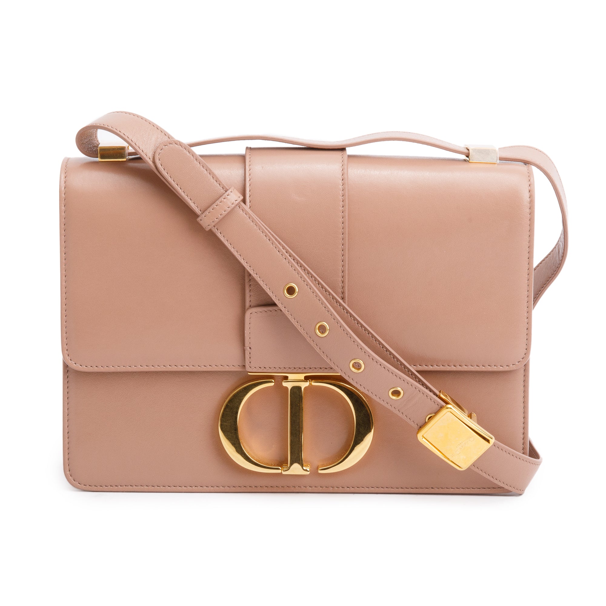 Christian Dior Beige Box Leather 30 Montaigne Bag