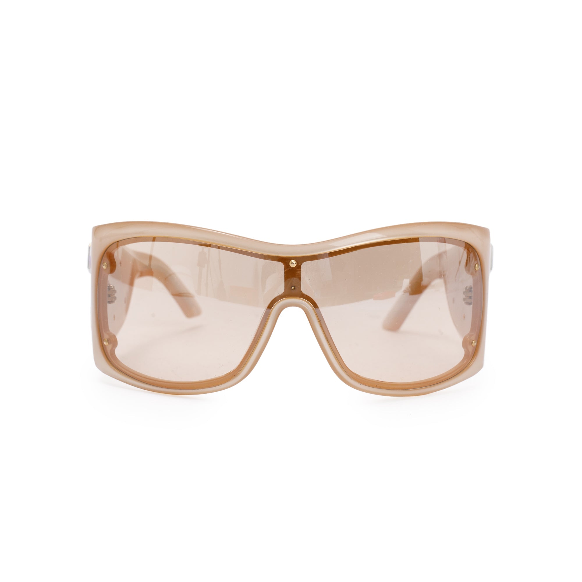 Christian Dior Beige On The Rocks Sunglasses w/ Case