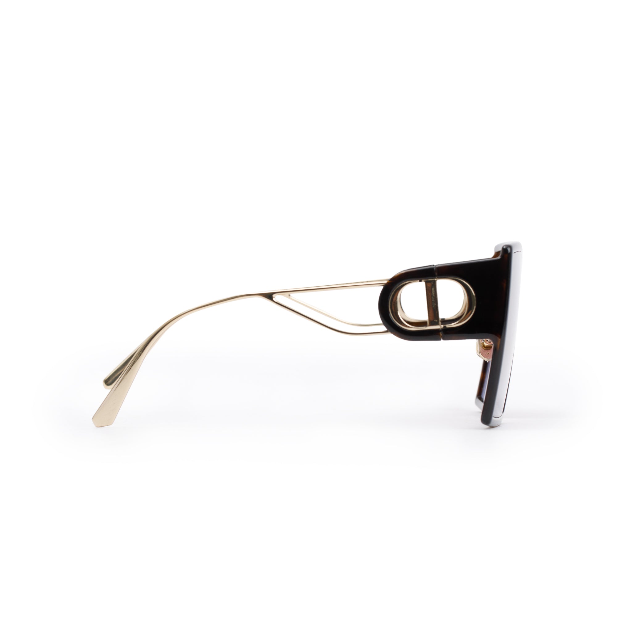 Christian Dior Black Acetate 30montaigne SU Oversized Square Sunglasses w/ Box & Case