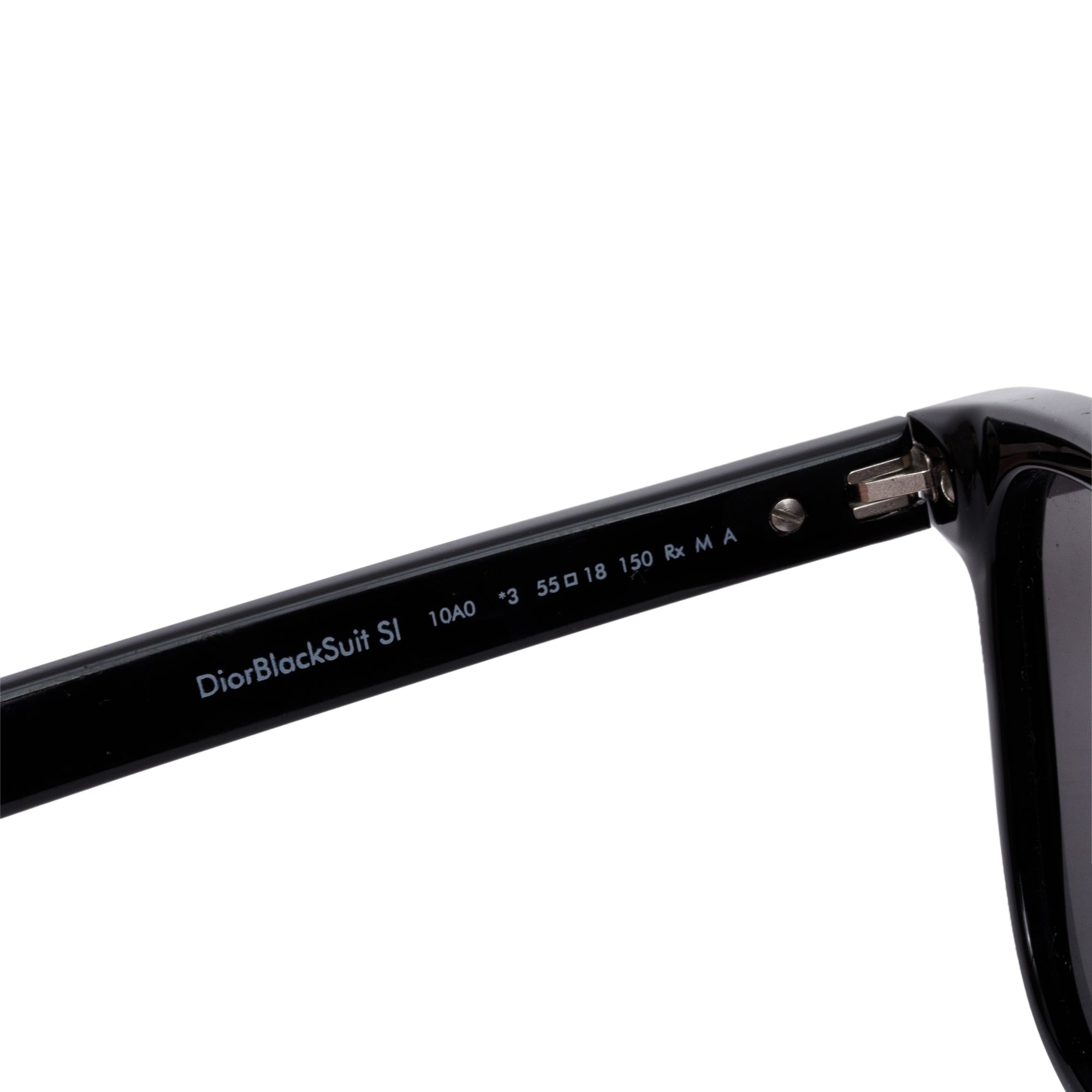 Christian Dior Black Acetate DiorBlackSuit SI Rectangular Sunglasses w/ Case