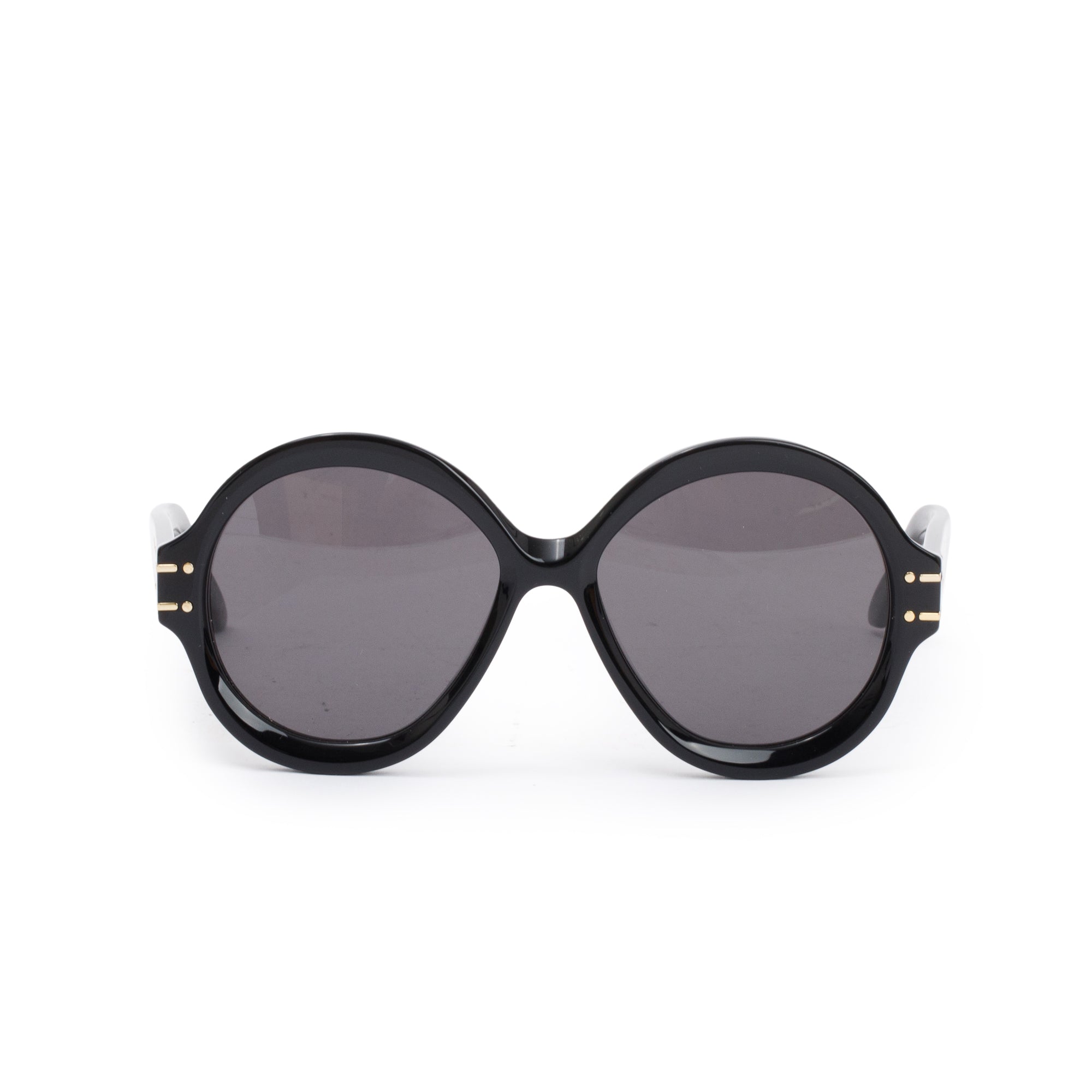 Christian Dior Black Acetate DiorSignature R1U Oversized Sunglasses w/ Box & Case