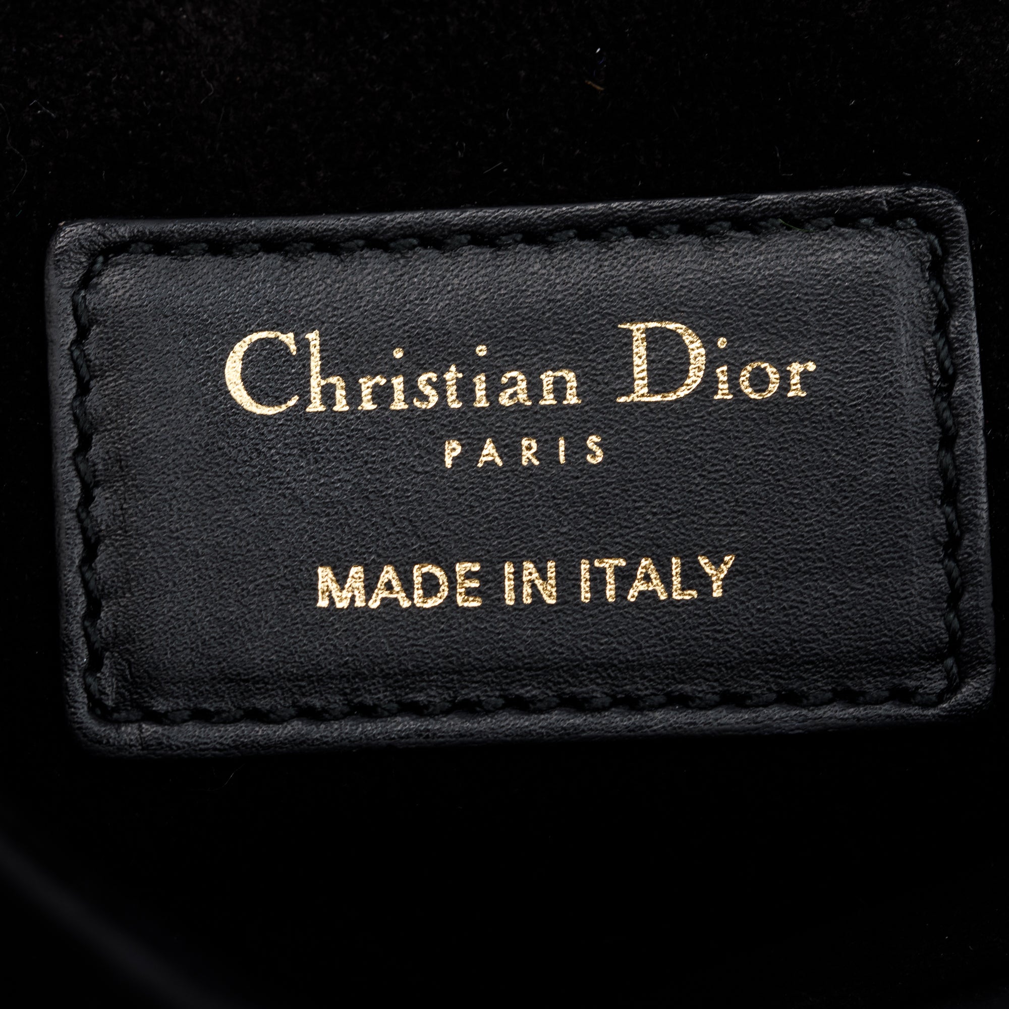 Christian Dior Black Calfskin Leather Mini Saddle Bag w/ Box & Authenticity Card