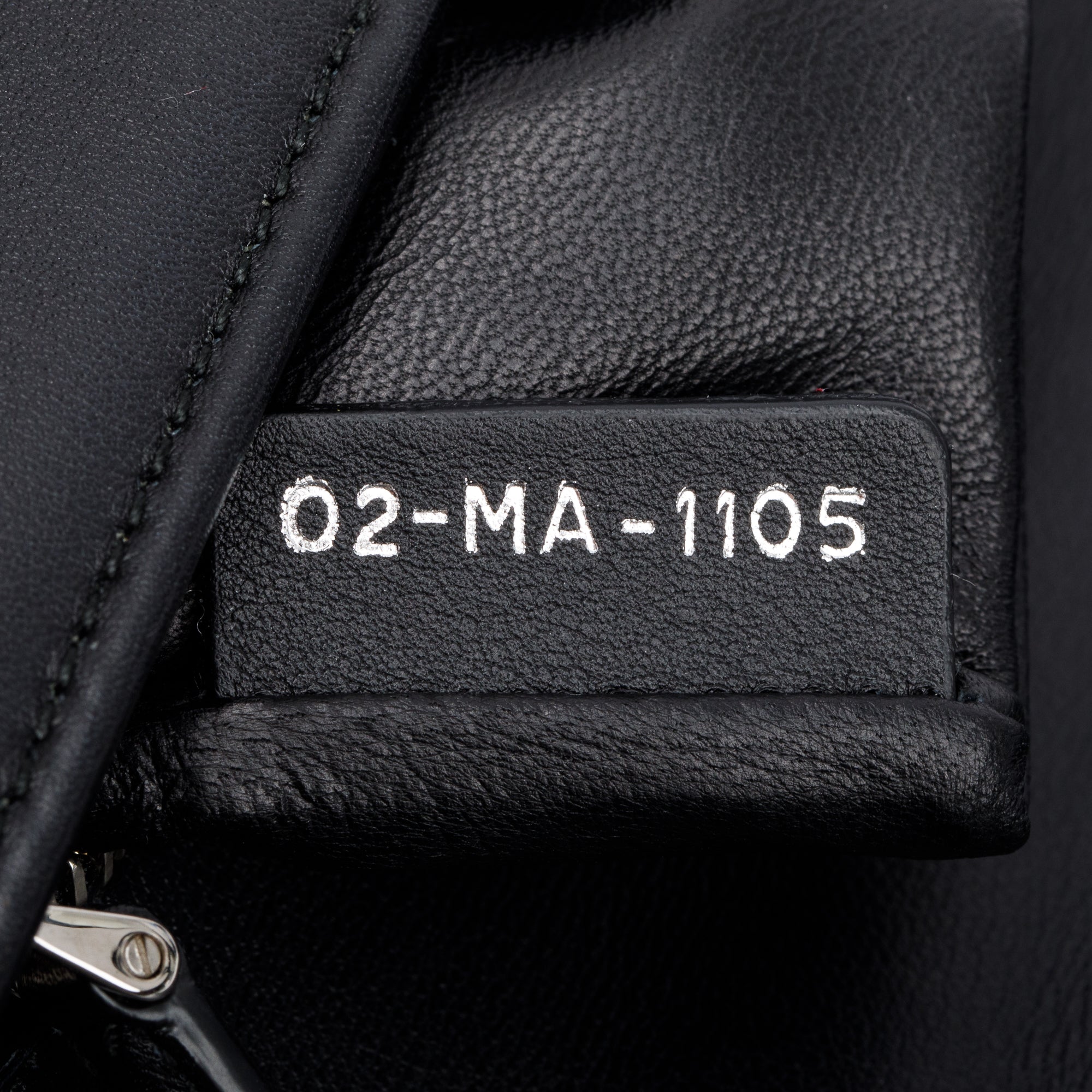 Christian Dior Black Calfskin Leather Paradise Diorama Flap Bag w/ Authenticity Card