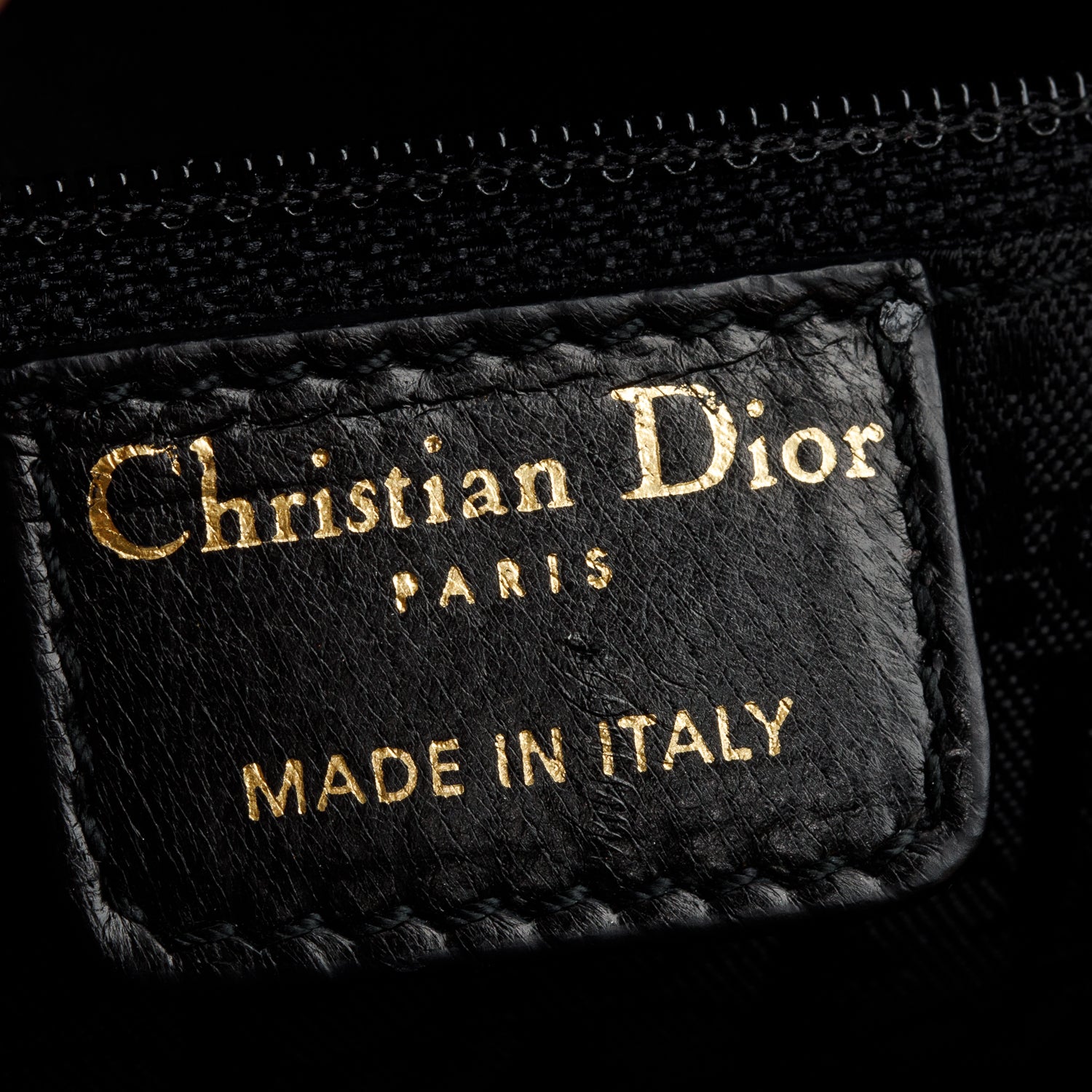 Christian Dior Black Cannage Patent Leather Large Lady Dior Bag w/ Strap & Authenticity Card