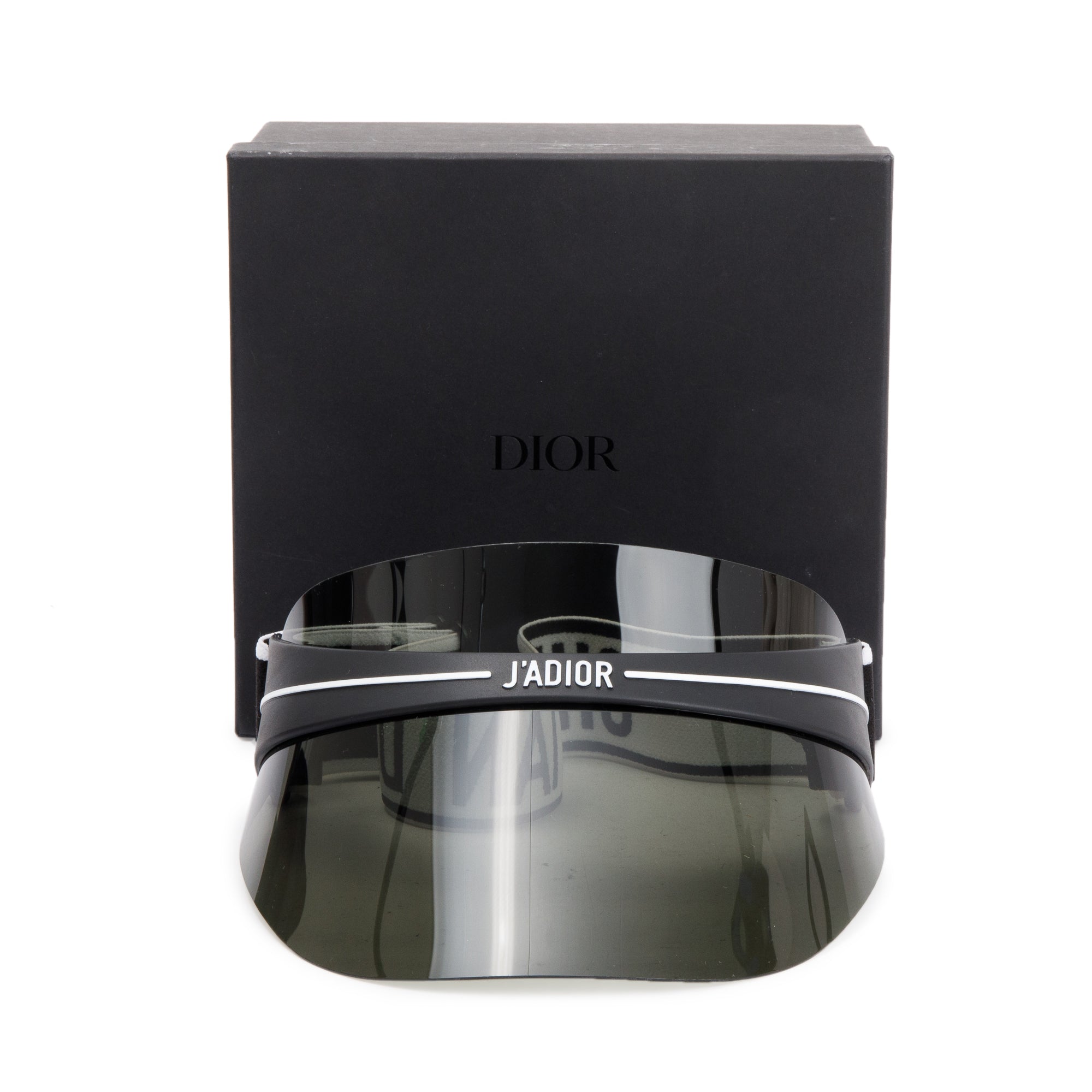 Christian Dior Black DiorClub 1 Visor w/ Box & Authenticity Card