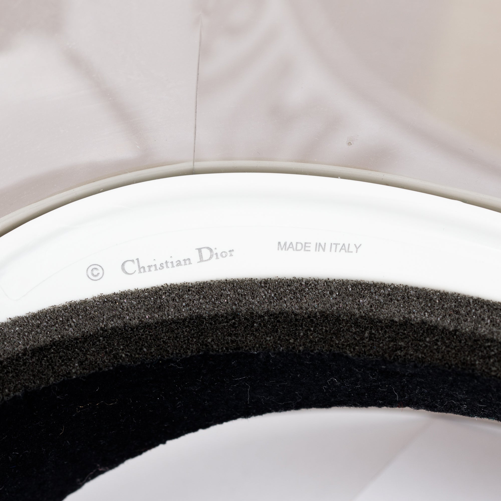 Christian Dior Black DiorClub 1 Visor w/ Box & Authenticity Card