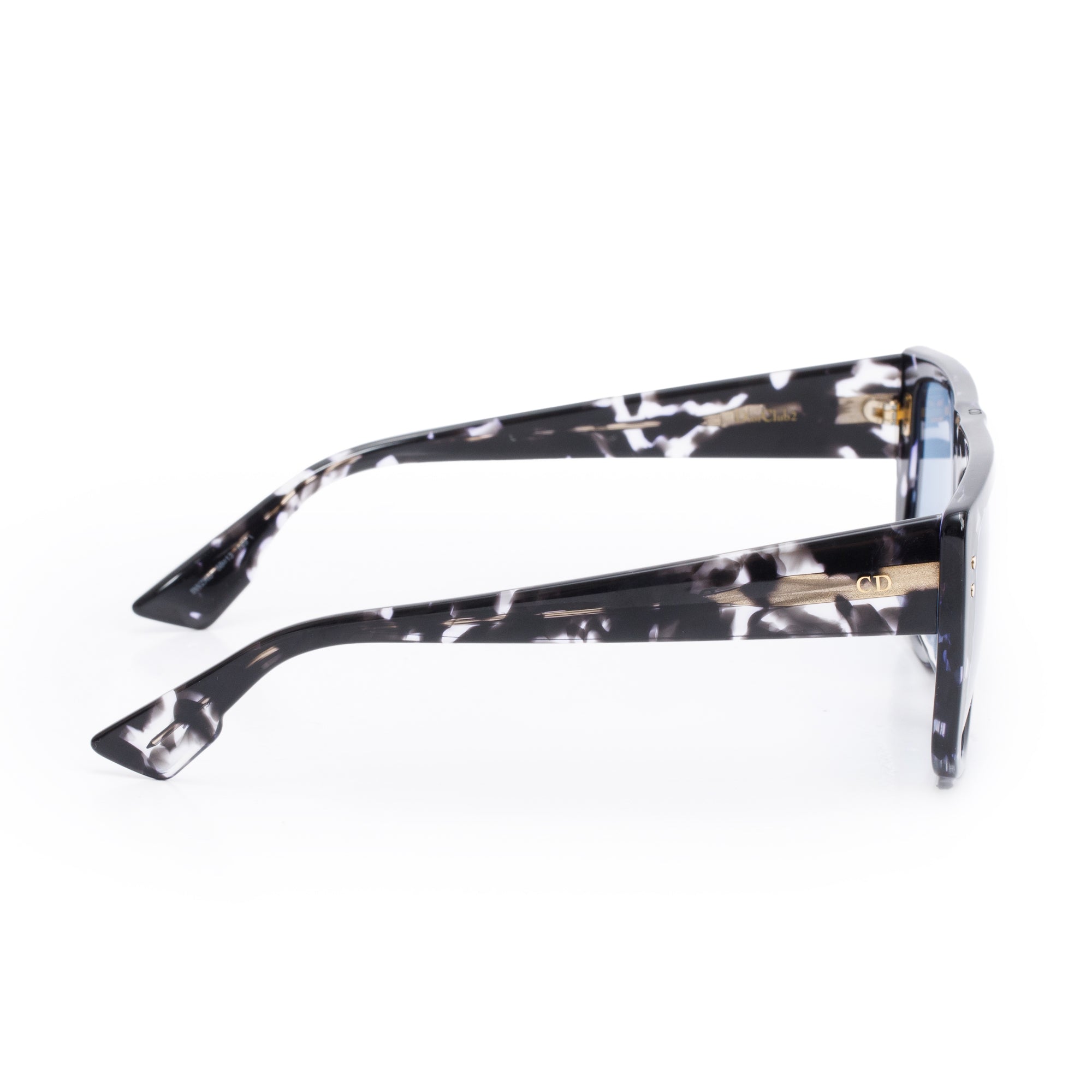 Christian Dior Black Havana DiorClub 2 Square Sunglasses