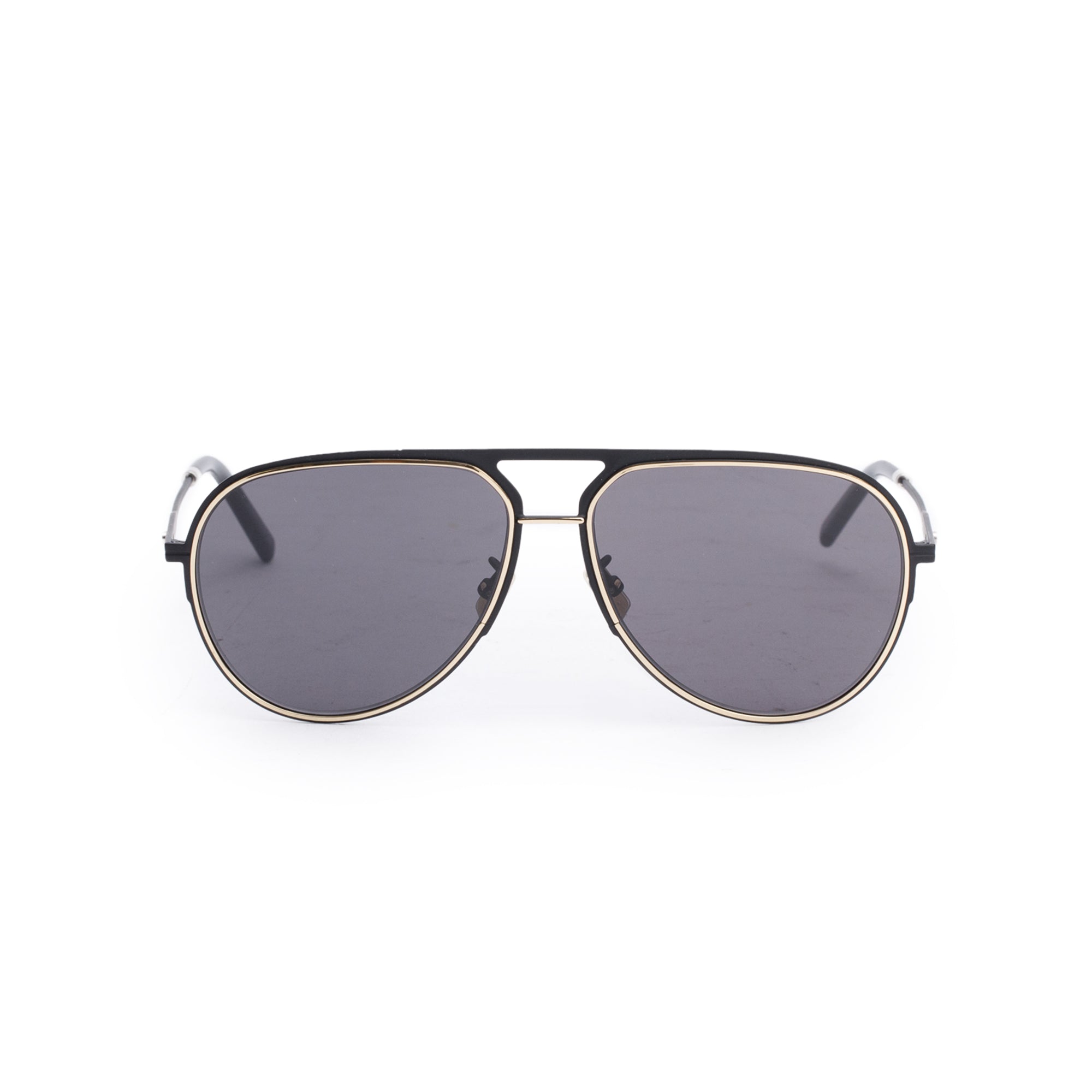 Christian Dior Black Metal DiorEssential A2U Aviator Sunglasses w/ Box & Case