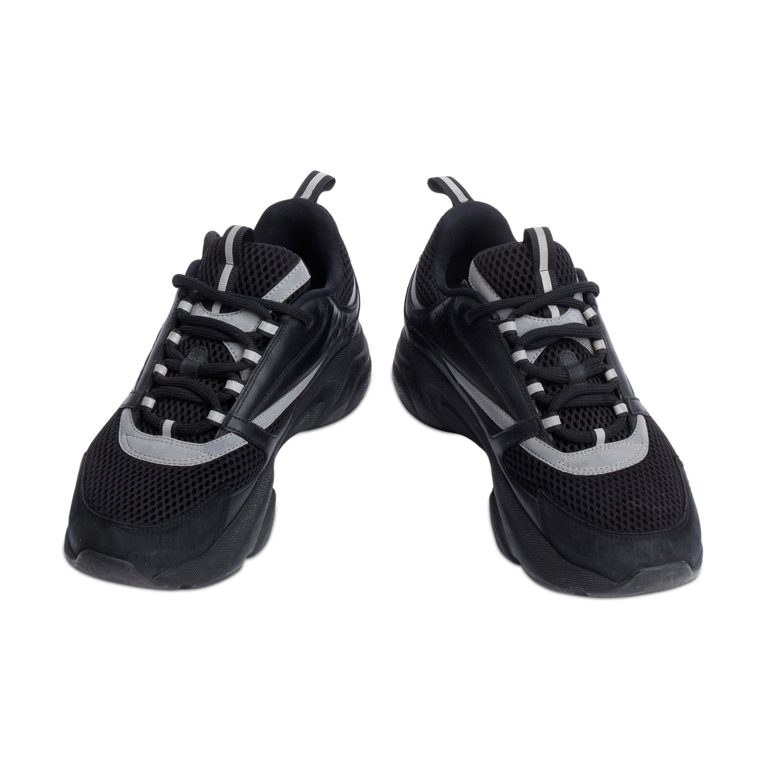 DIOR B22 スニーカー ブラック 42 Dior B22 Black Reflective Sneakers Size 41 EU | Brand New