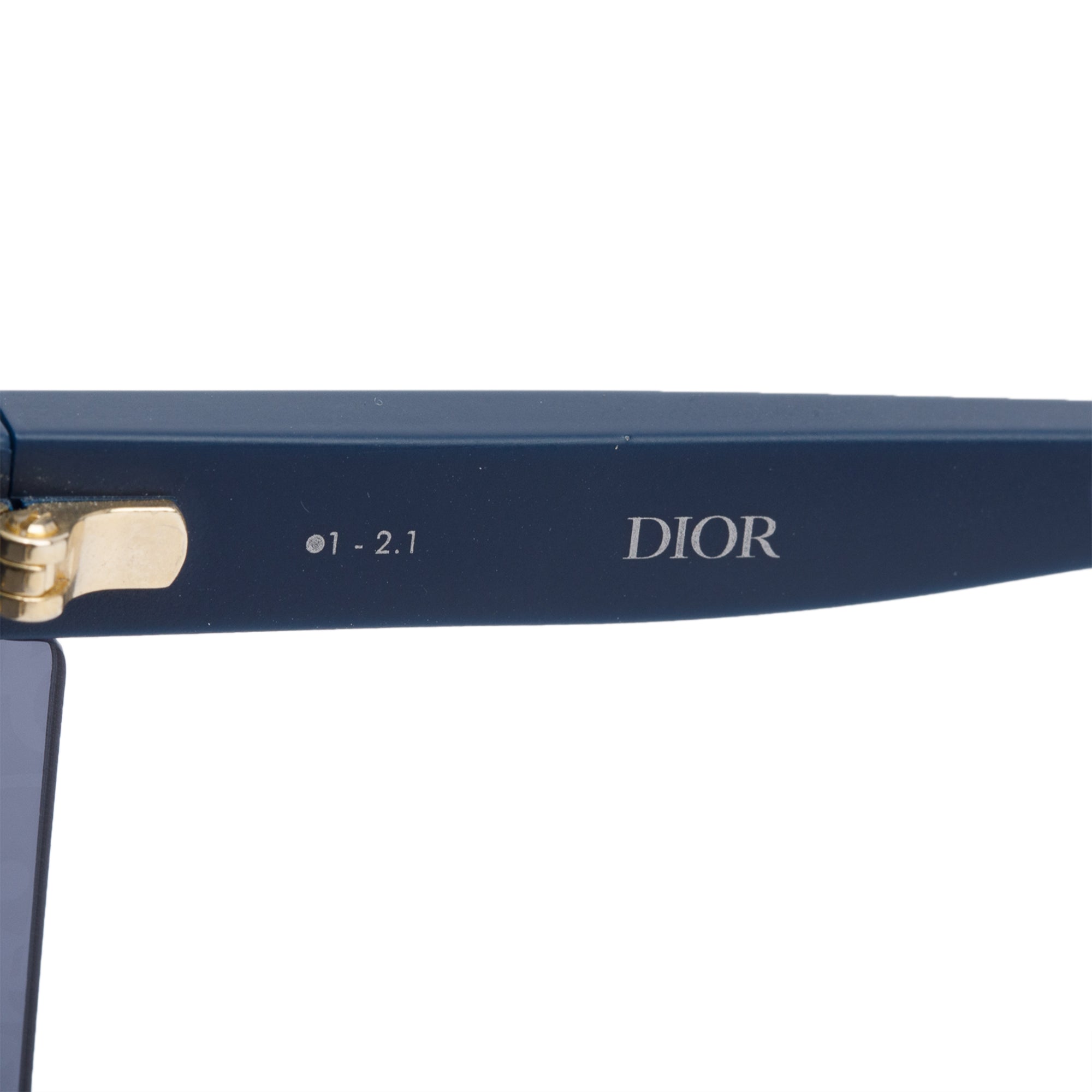 Christian Dior Blue Oblique DiorClub M1U Shield Mask Sunglasses w/ Box & Case
