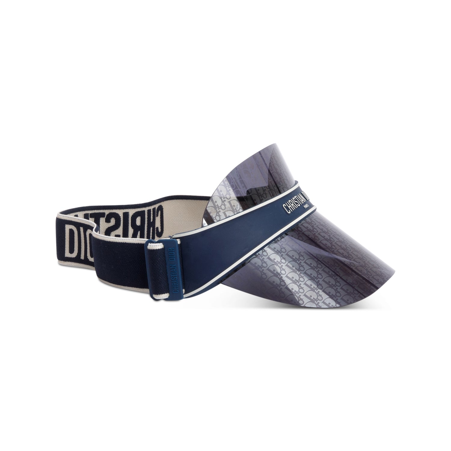 Christian Dior Blue Oblique DiorClub V1U Visor w/ Box