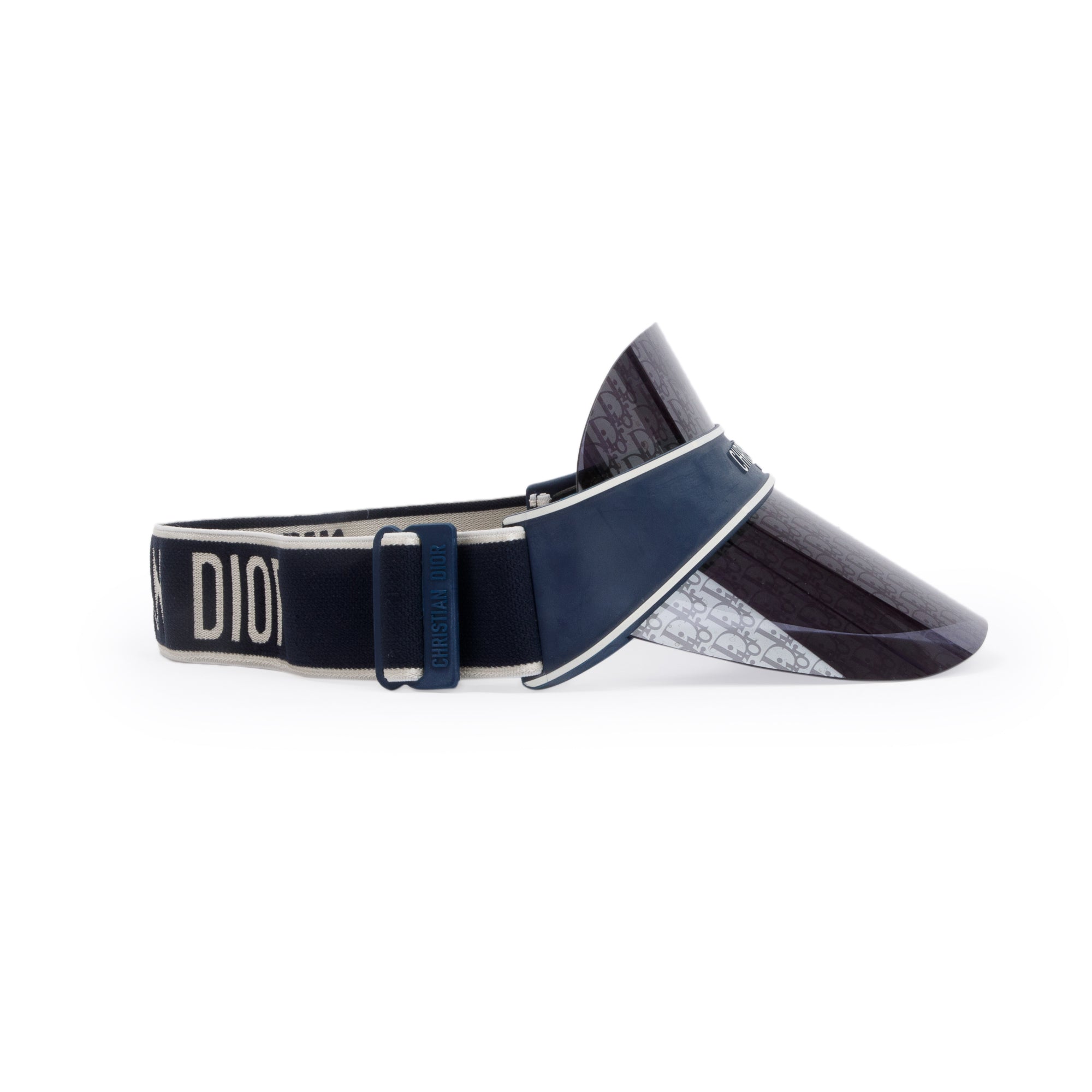 Christian Dior Blue Oblique DiorClub V1U Visor w/ Box