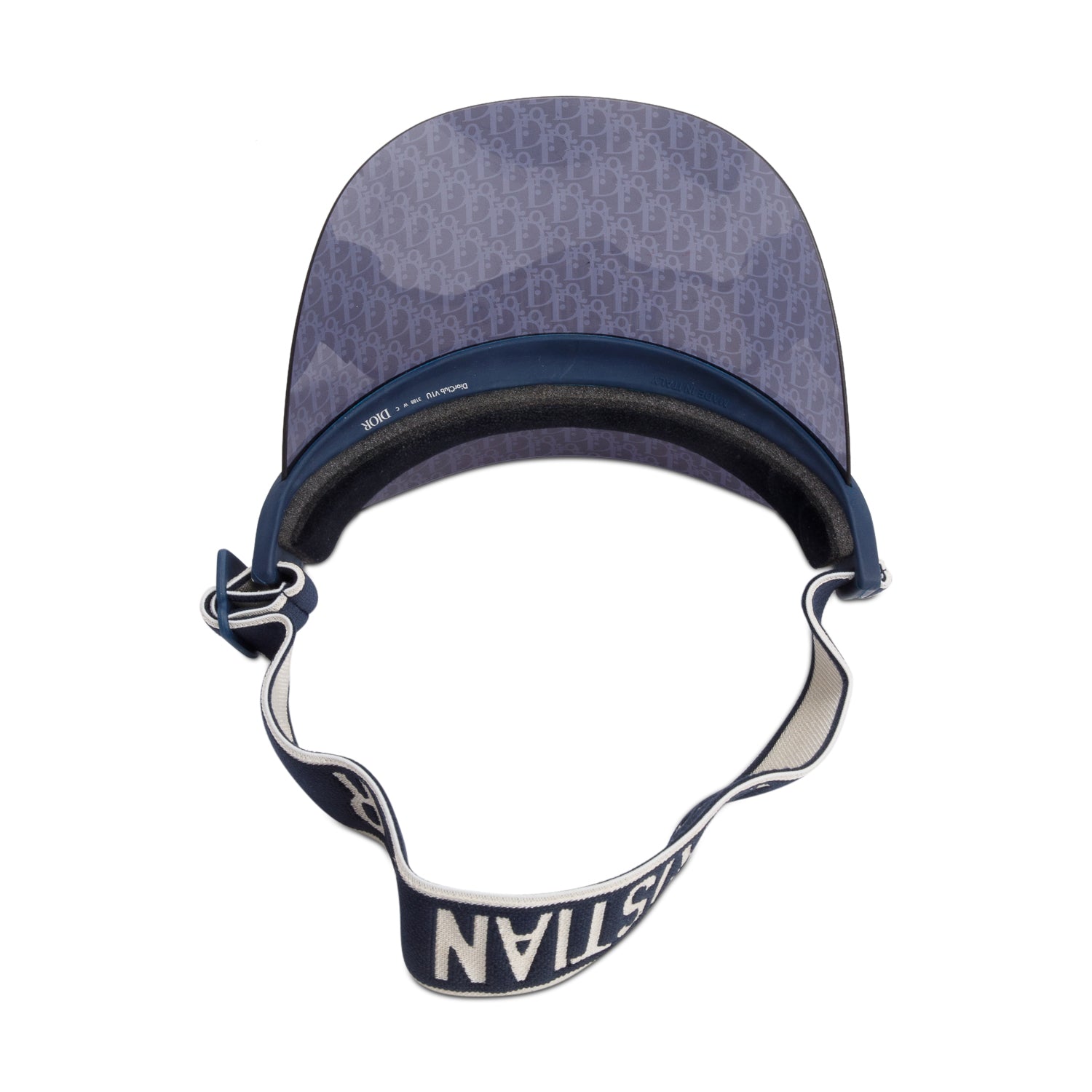 Christian Dior Blue Oblique DiorClub V1U Visor w/ Box