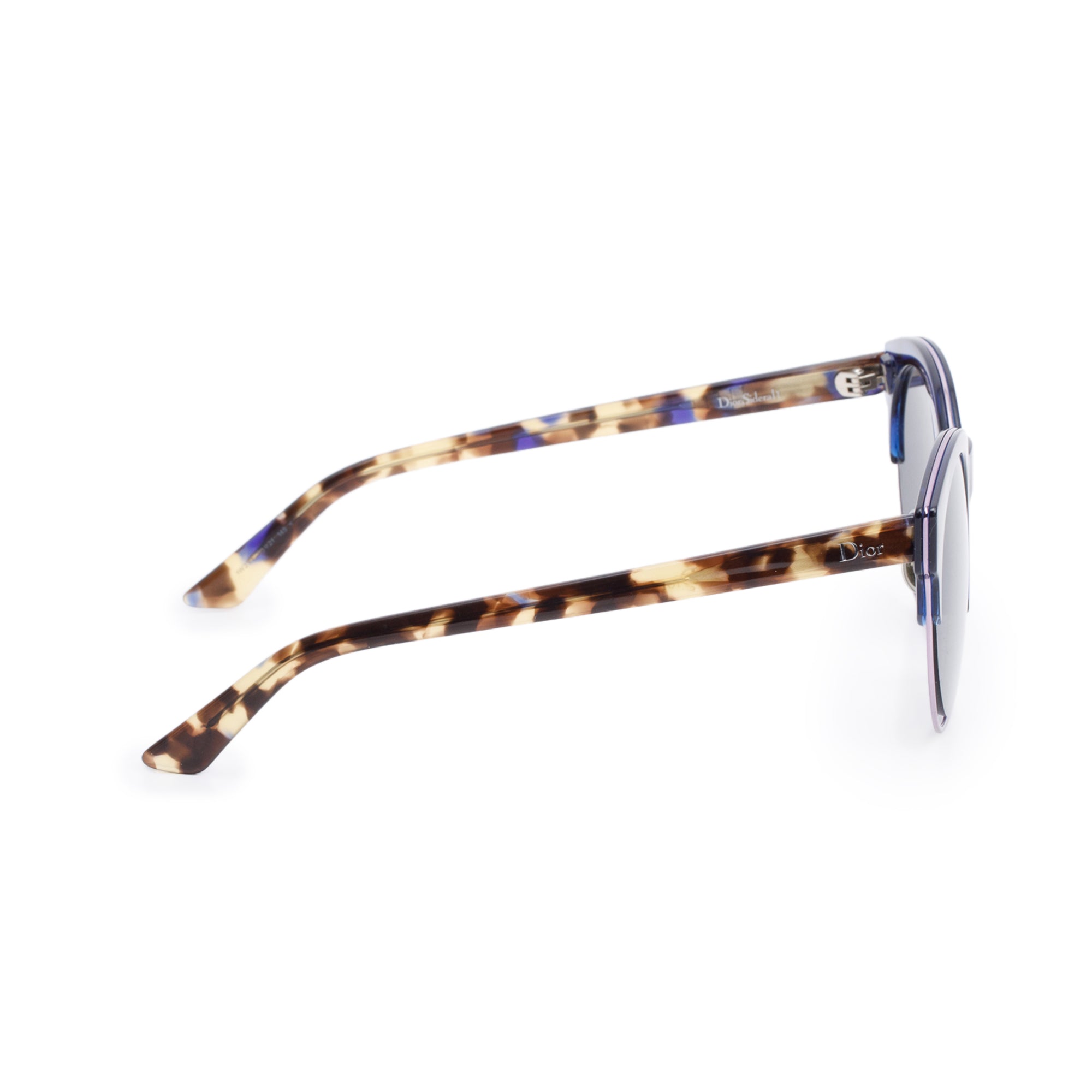 Christian Dior Blue and Havana Aceta DiorSideral1 Round Sunglasses