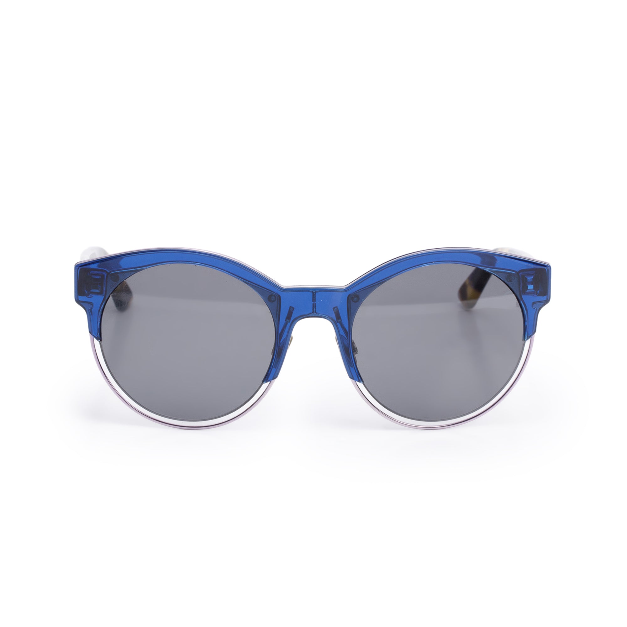 Christian Dior Blue and Havana Aceta DiorSideral1 Round Sunglasses