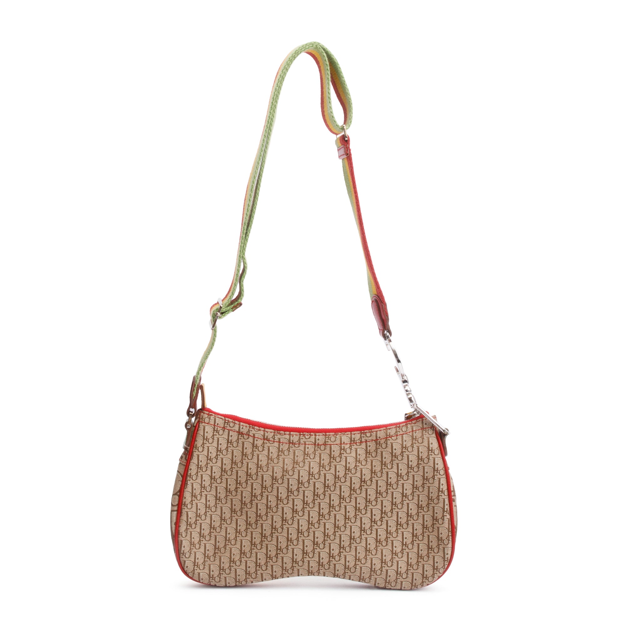 Christian Dior Brown Diorissimo Rasta Double Saddle Bag