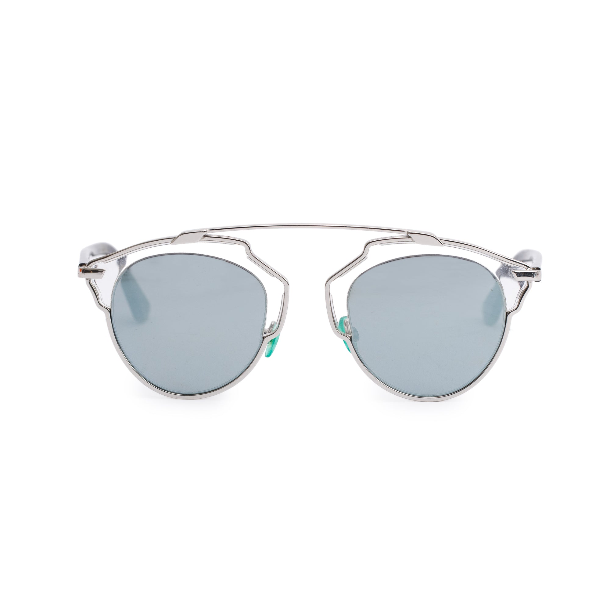 Christian Dior Clear & Green Havana Acetate SoReal Sunglasses w/ Box & Case