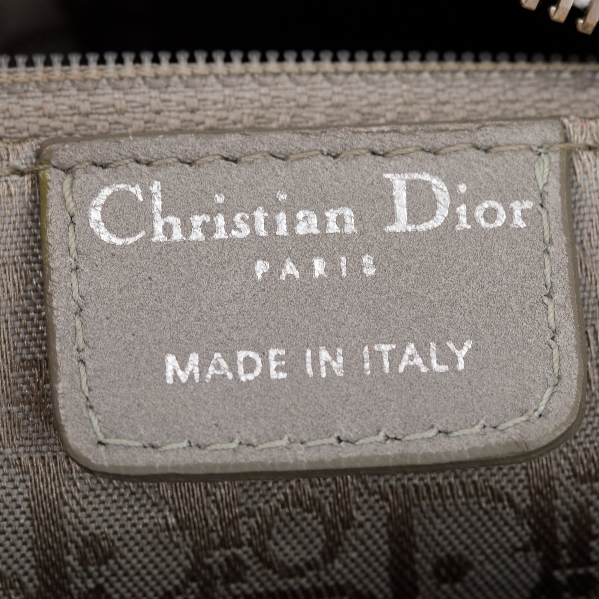 Christian Dior Creme Patent Leather Medium Lady Dior Bag w/ Strap