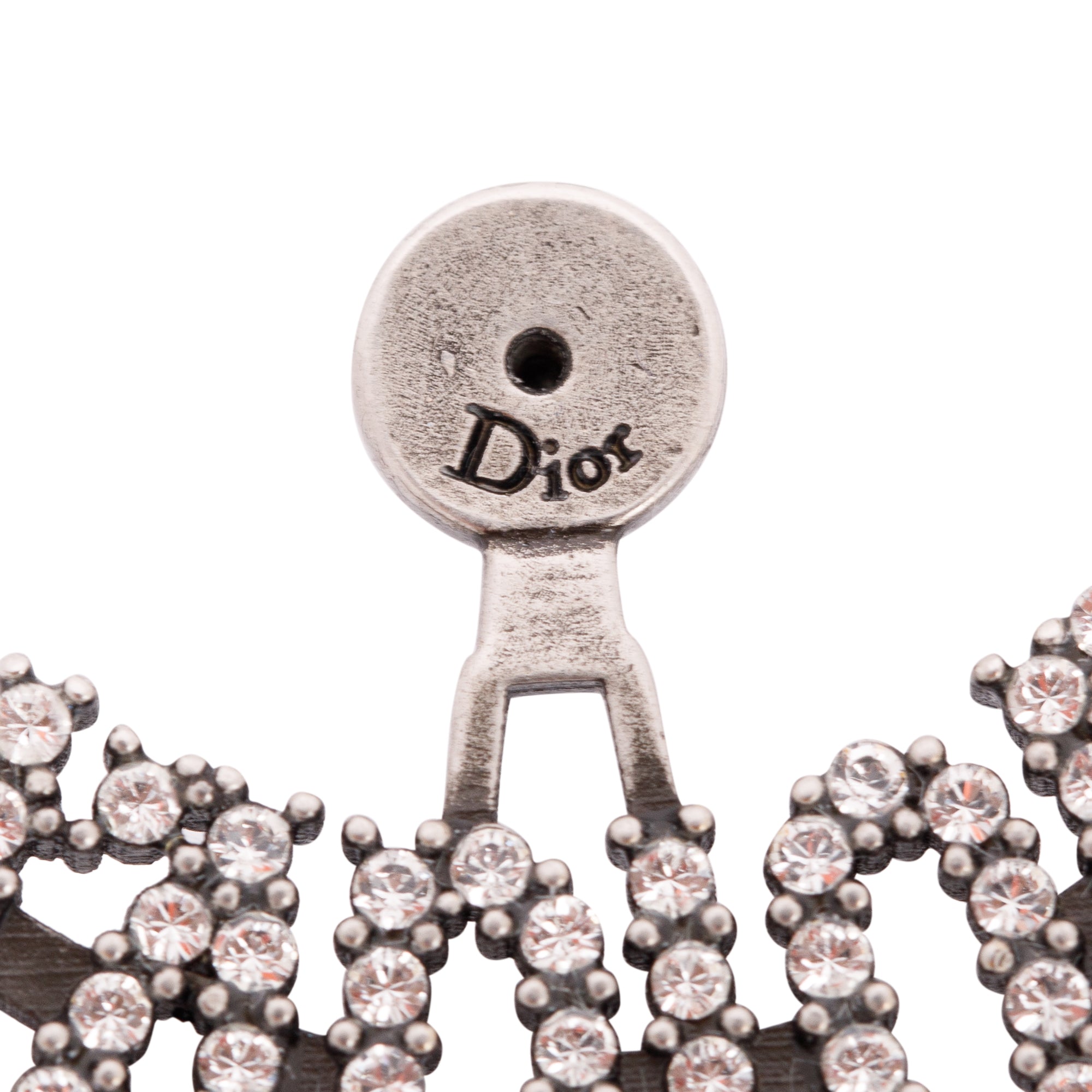 Christian Dior Crystal J'Adior Asymmetrical Bee Earrings w/ Box