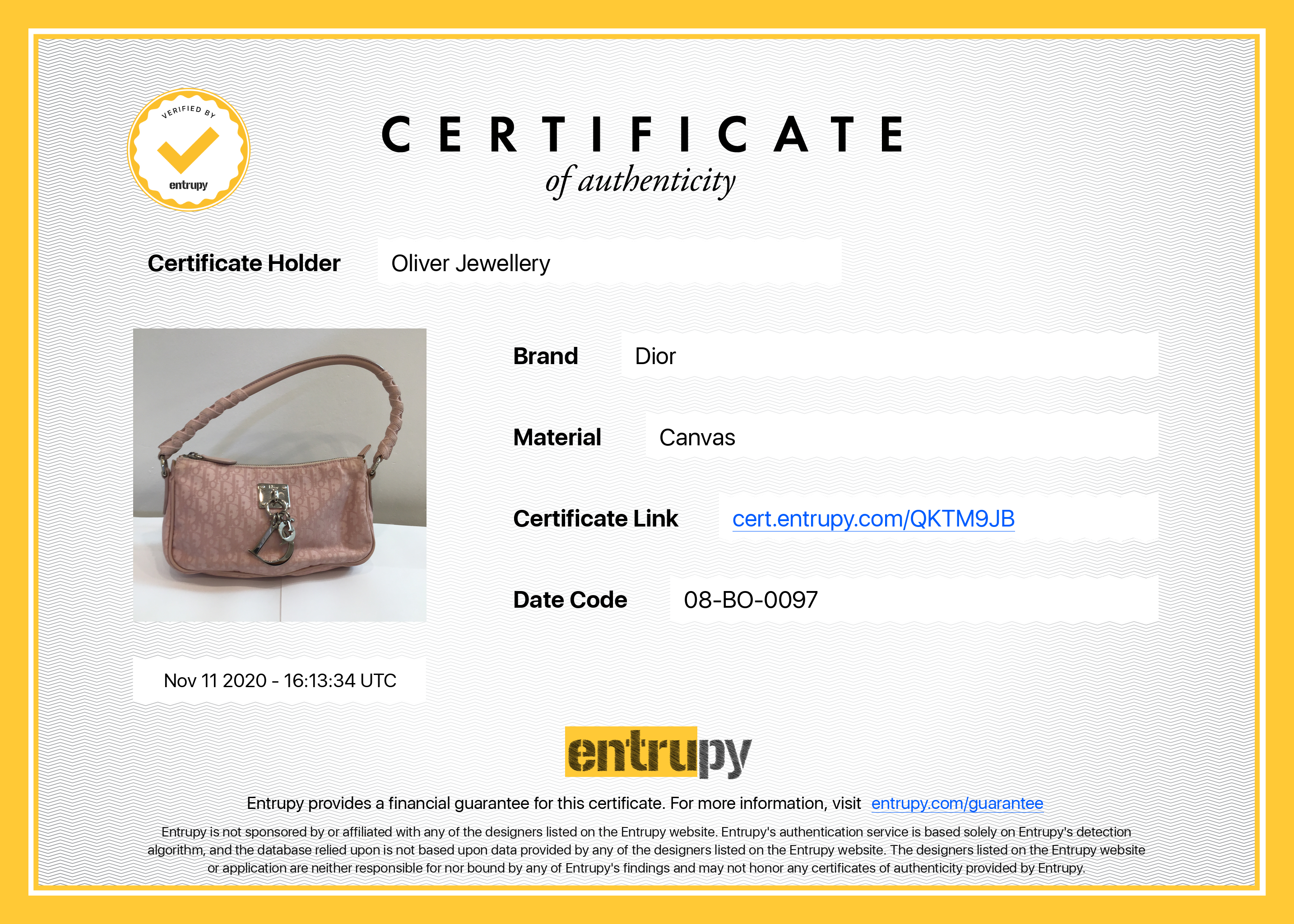 Christian Dior Diorissimo Lovely Shoulder Bag