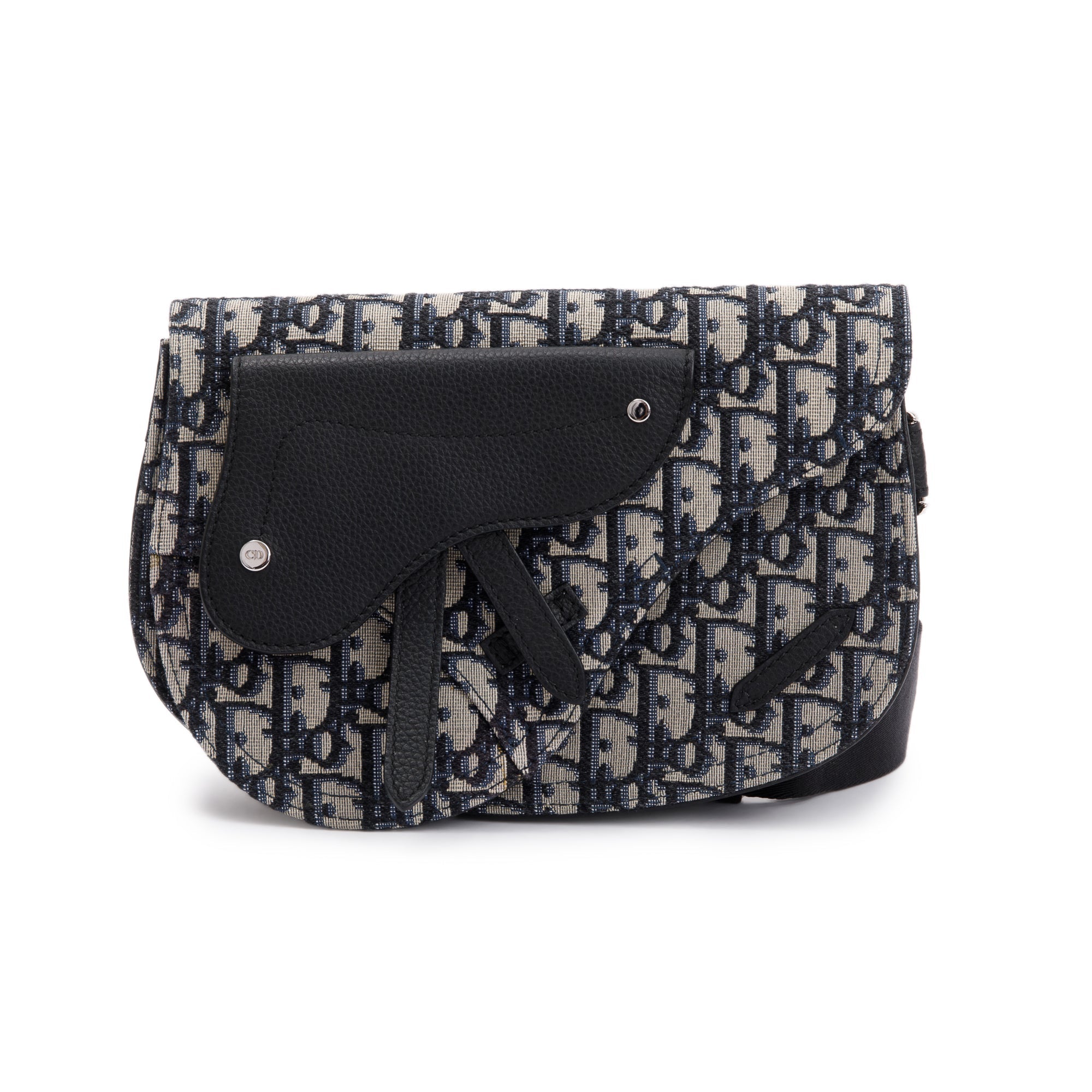 Christian Dior Essentials Oblique Jacquard Saddle Pouch