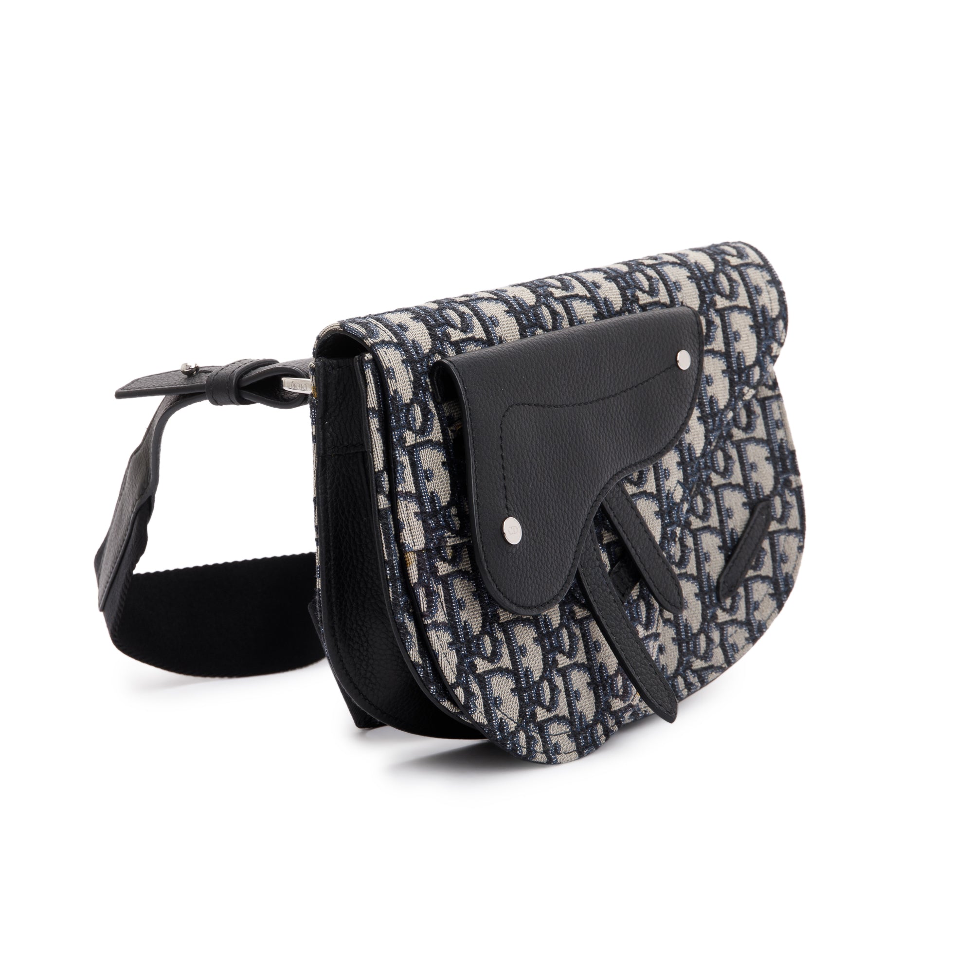 Christian Dior Essentials Oblique Jacquard Saddle Pouch