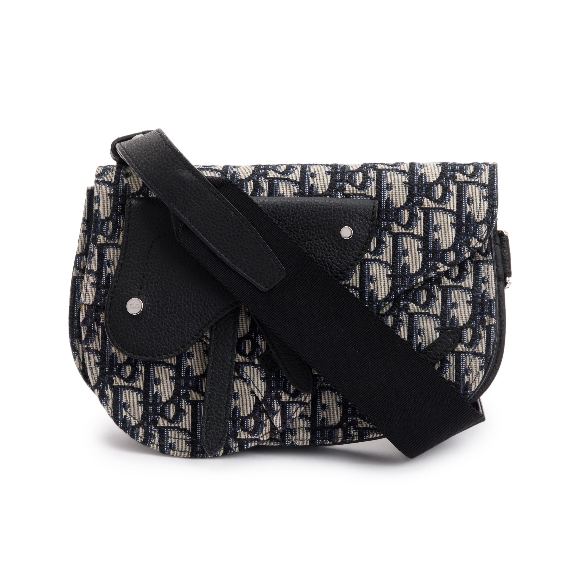 Christian Dior Essentials Oblique Jacquard Saddle Pouch