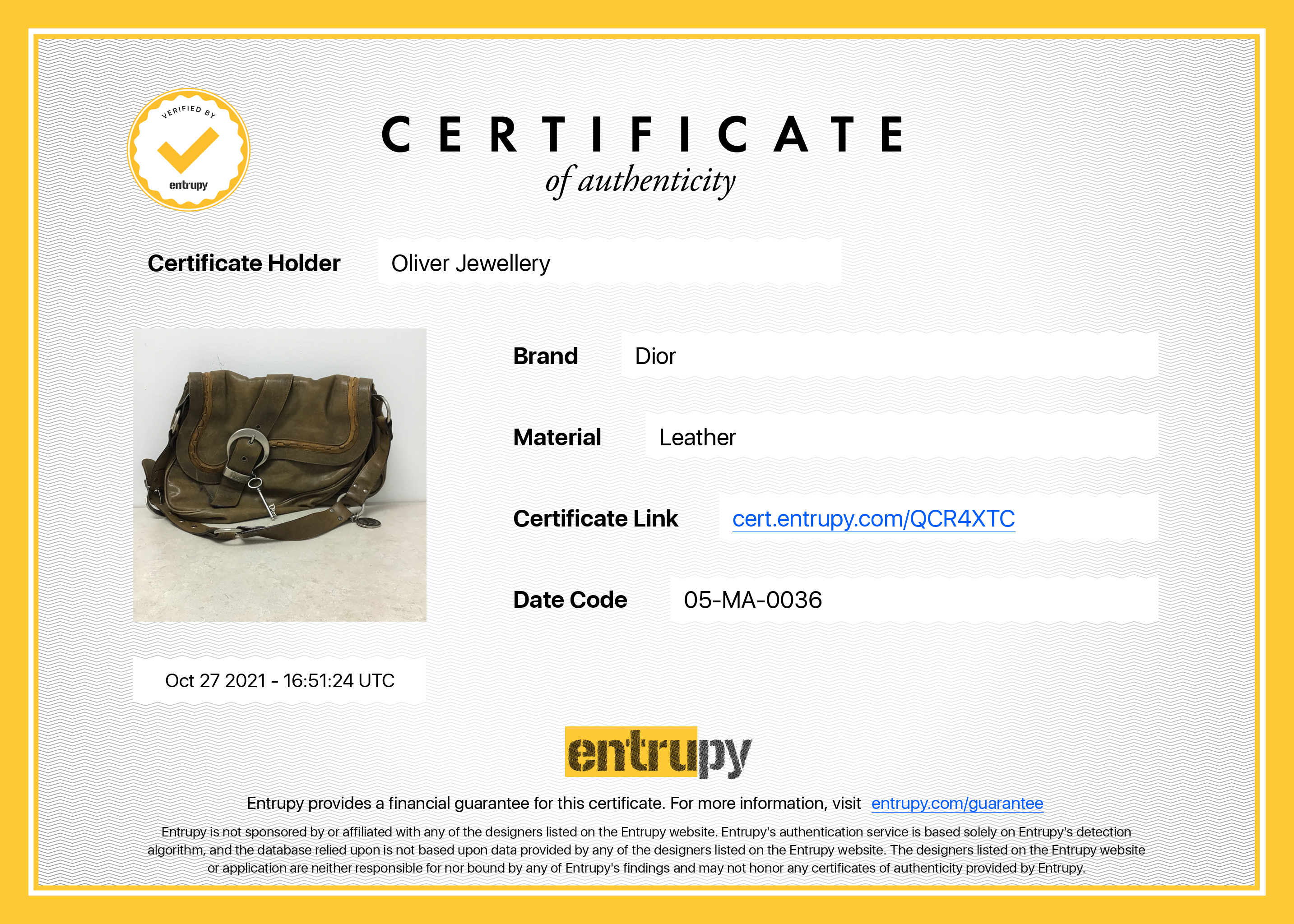 Christian Dior Gaucho Saddle Bag