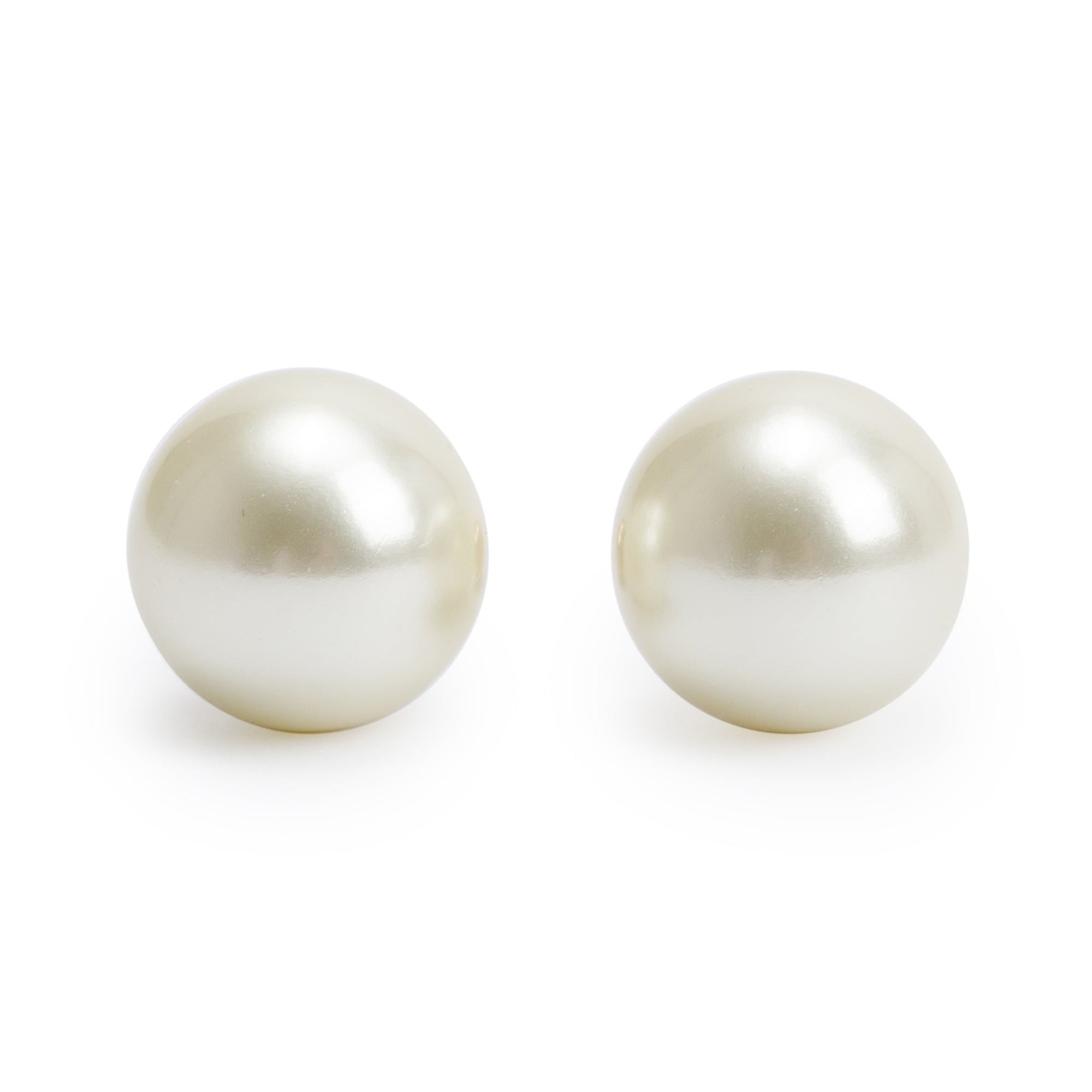 Christian Dior Gold Plated Faux Pearl Tribales Earrings