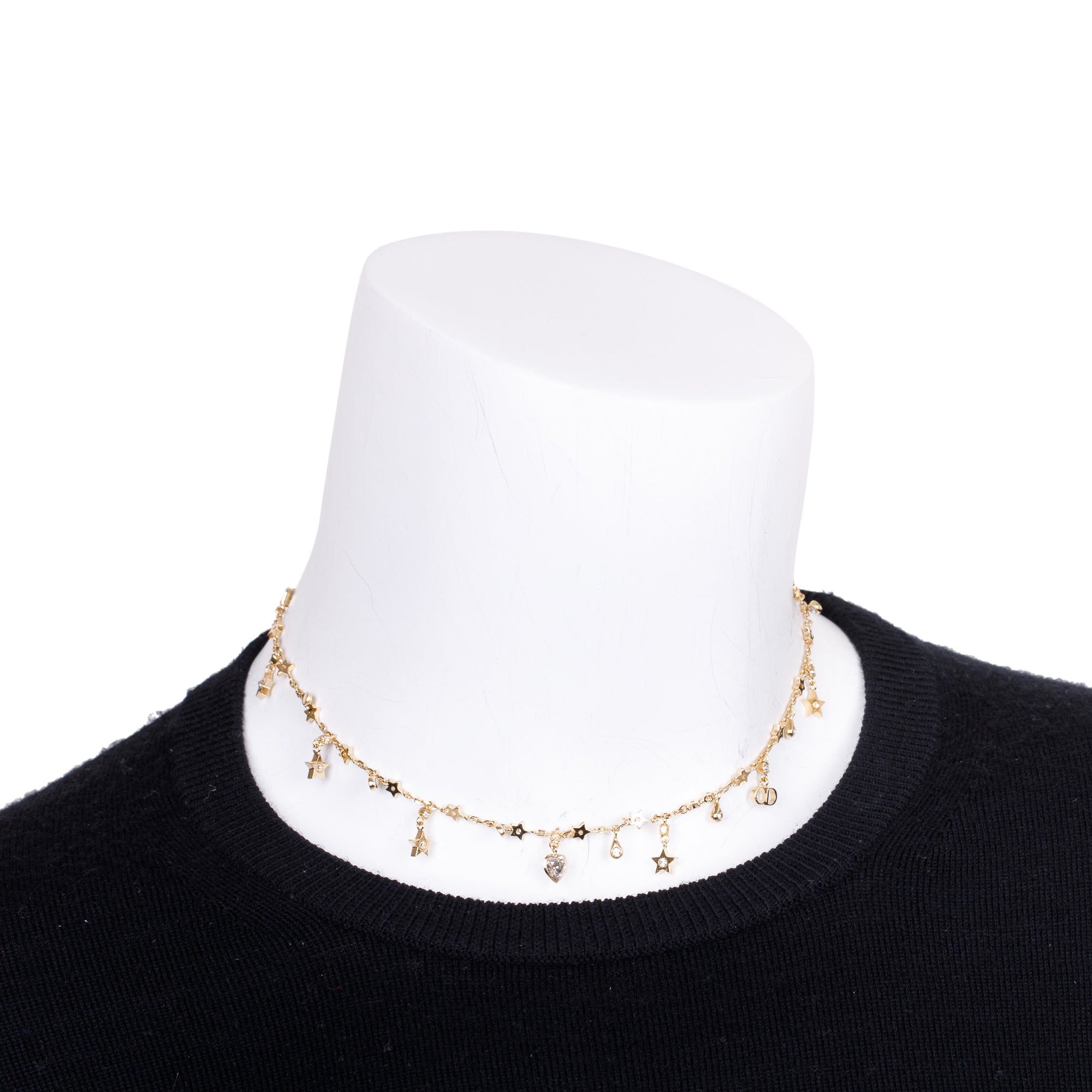 Christian Dior Gold-Tone Petite Charms Choker Necklace