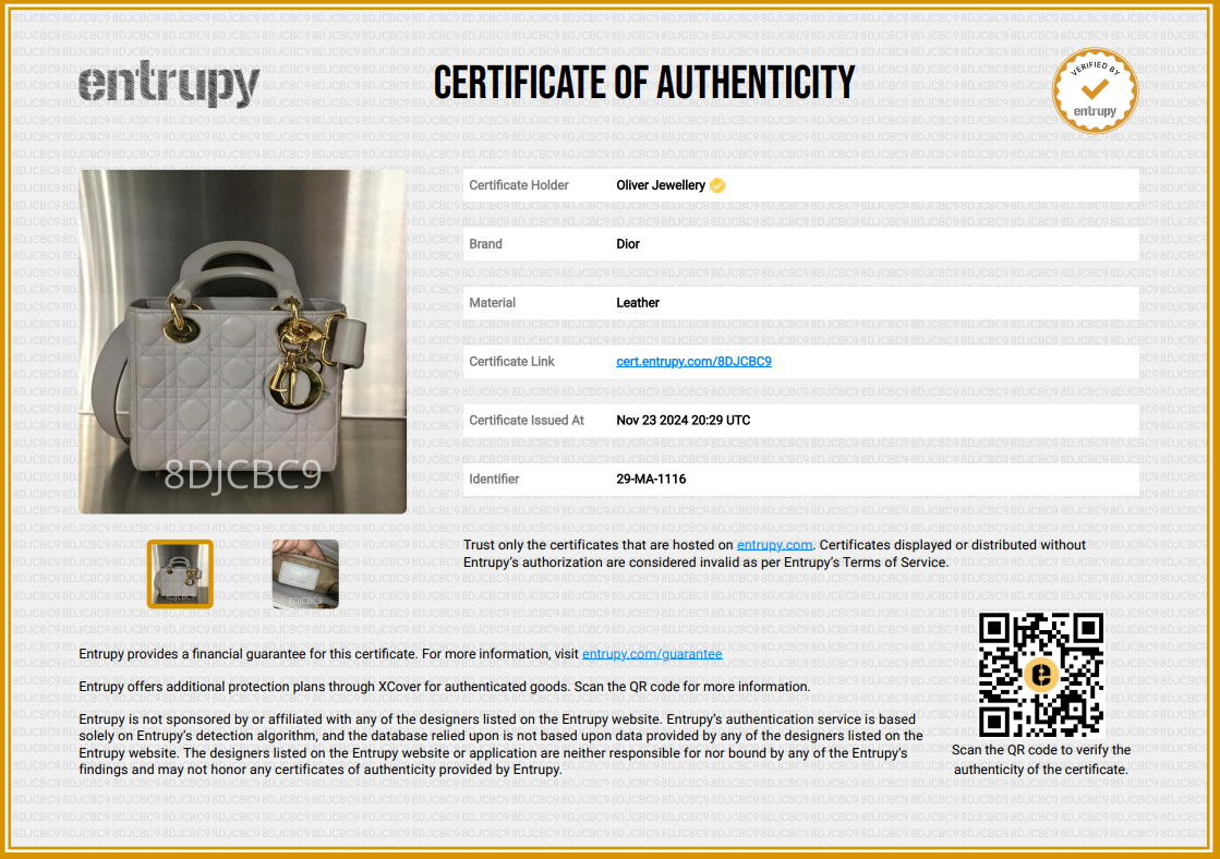 Christian Dior Grey Cannage Lambskin Leather Small Lady Dior Bag