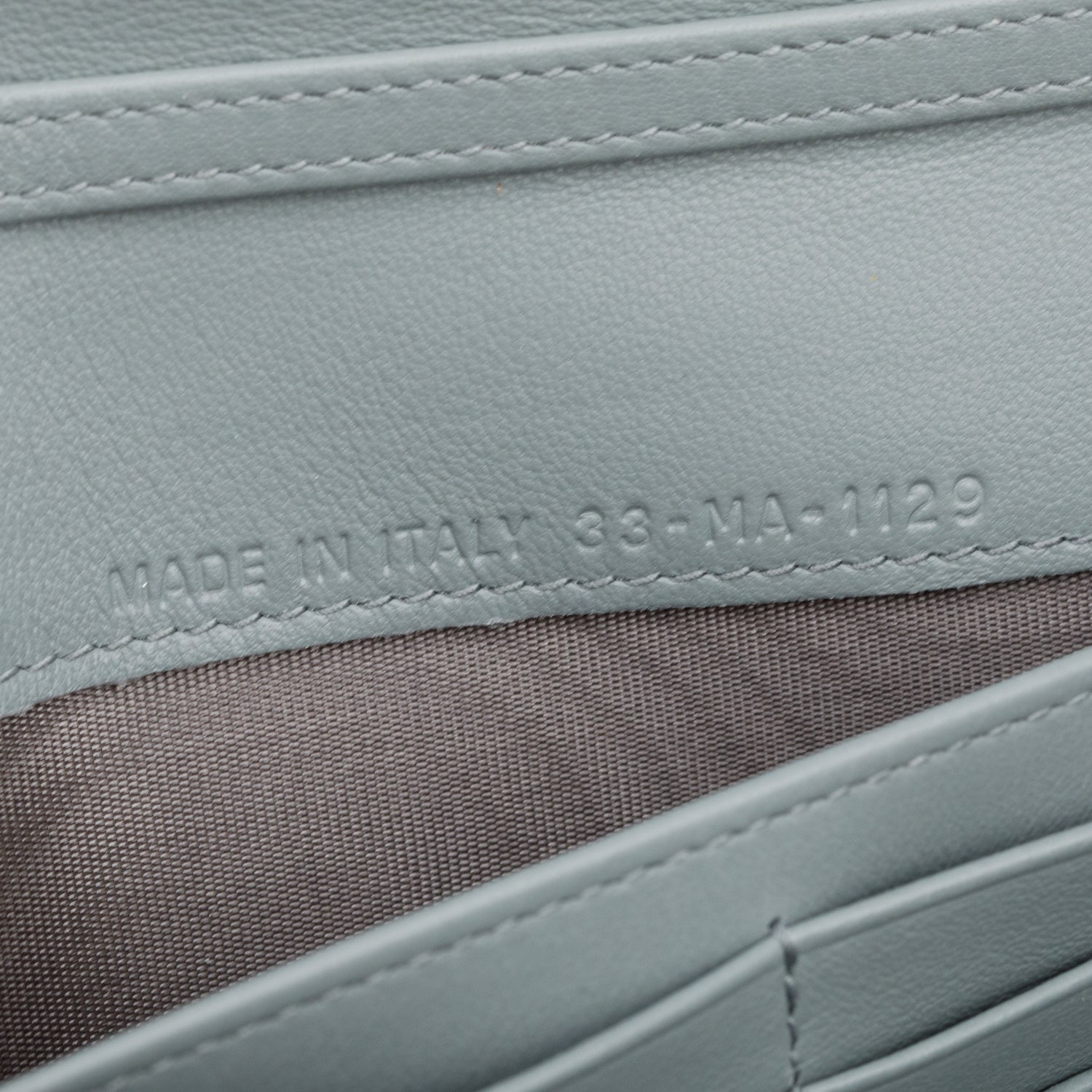 Christian Dior Grey Cannage Patent Leather Lady Dior Rendezvous Wallet on Chain w/ Box