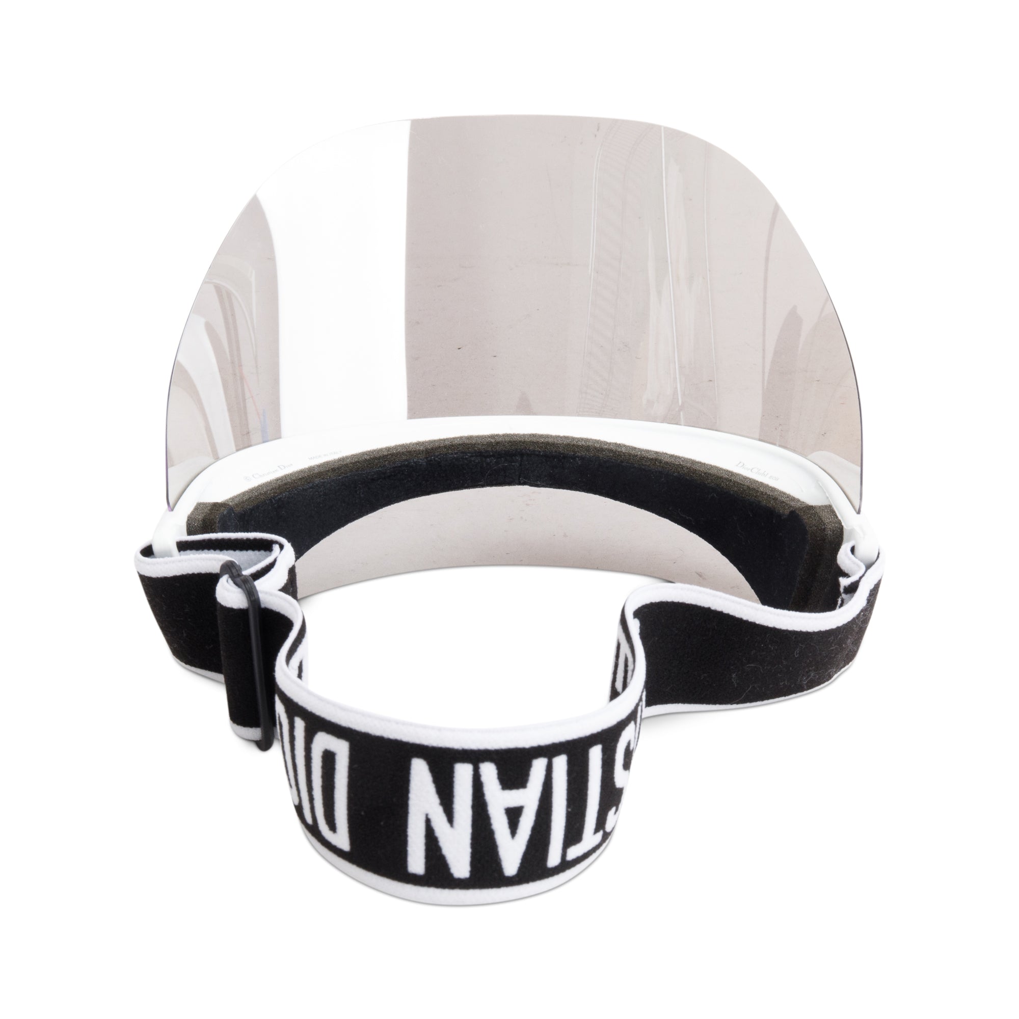 Christian Dior Grey/White DiorClub 1 Visor w/ Box & Authenticity Card