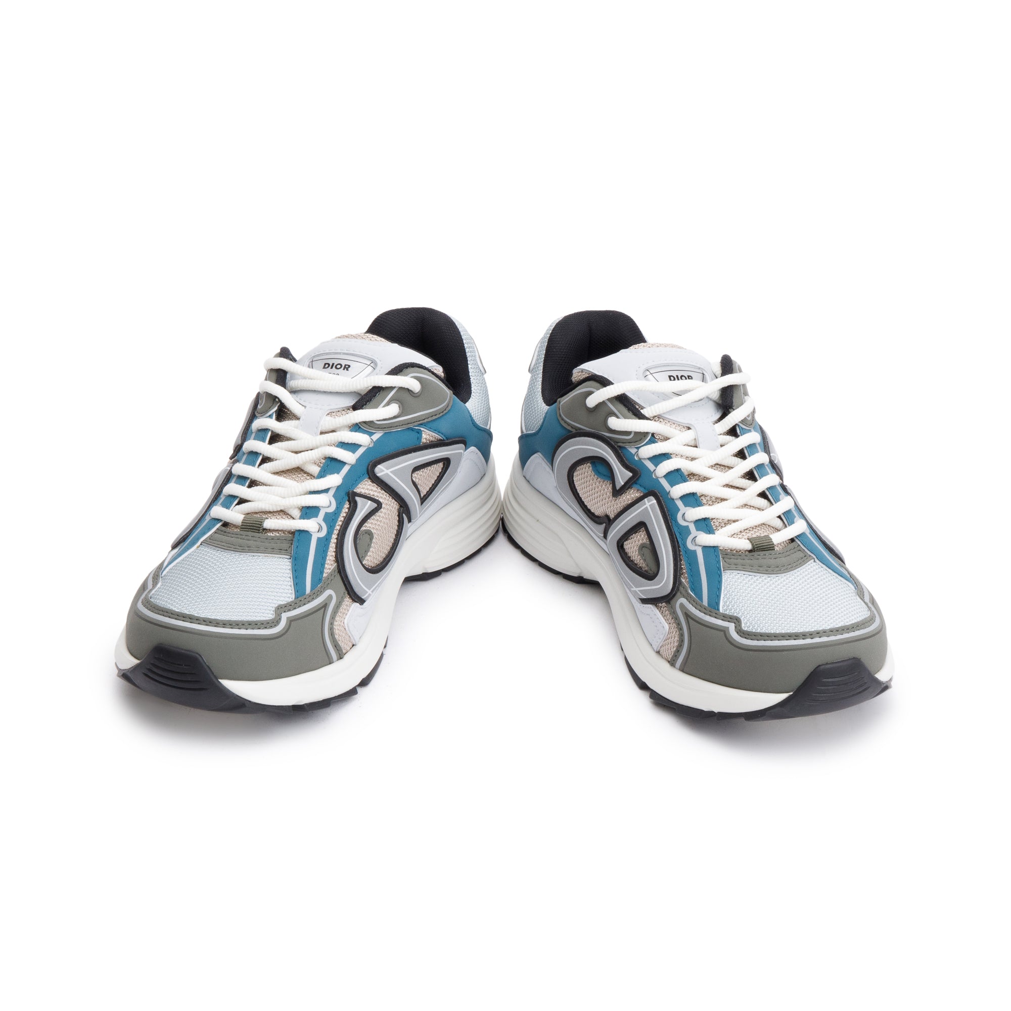 Christian Dior Gtey/White Mesh Technical Fabric B30 Sneakers, Size 40 w/ Box