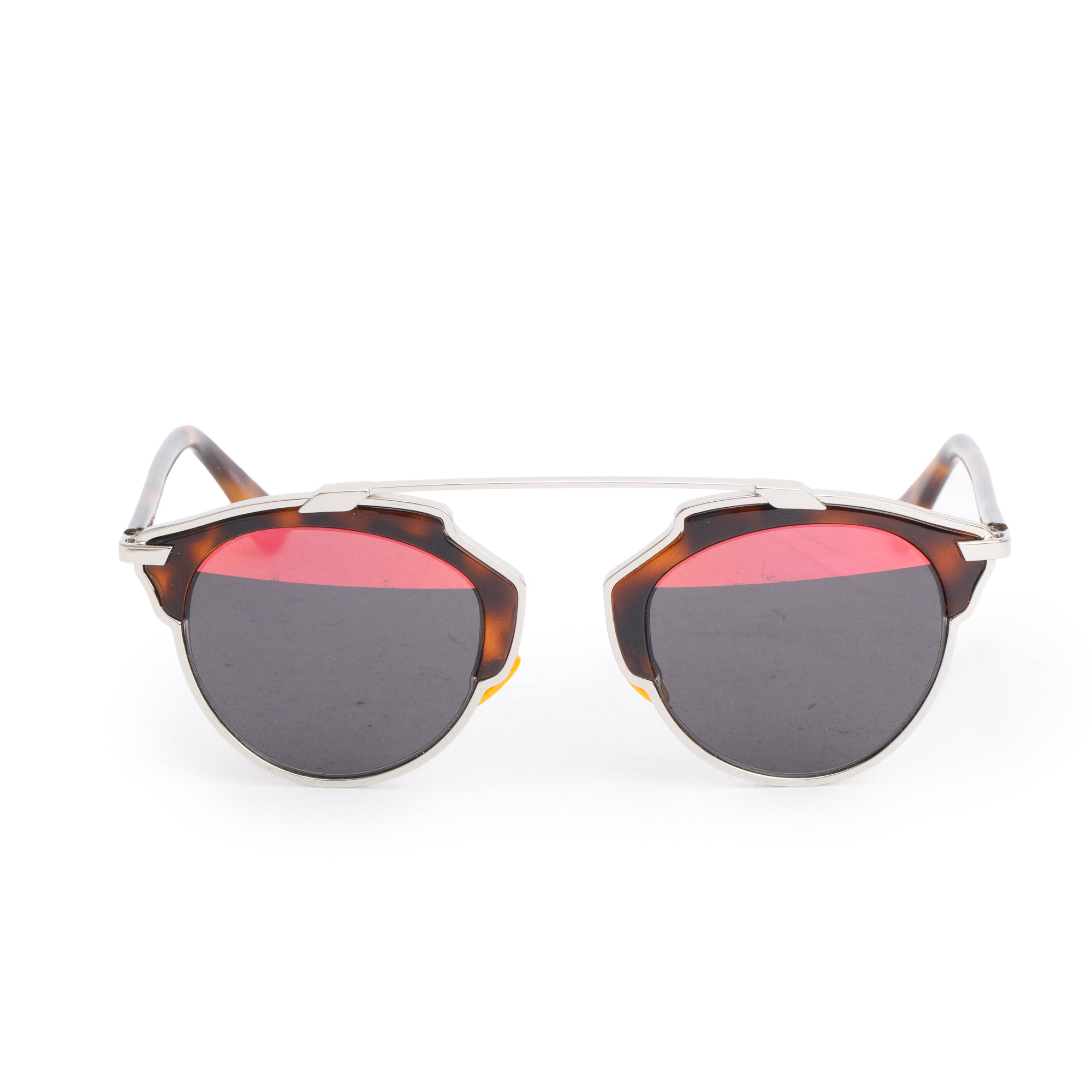 Christian Dior Havana Acetate Pink/Black Lenses SoReal Sunglasses w/ Box & Case