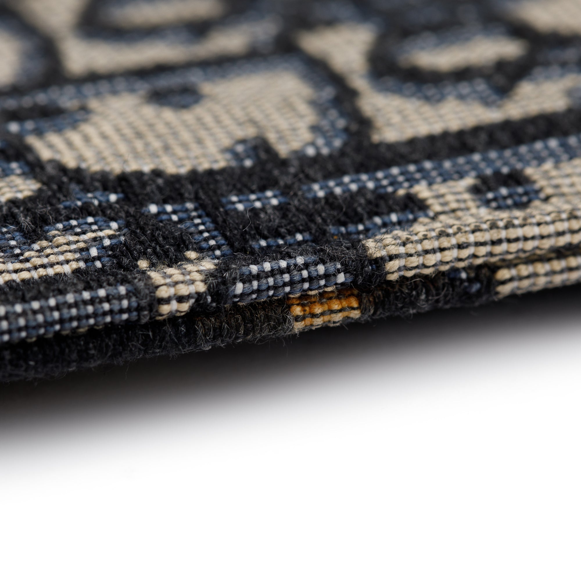 Christian Dior Homme 2020 Beige & Black Oblique Jacquard A4 Pouch w/ Strap, Box & Receipt