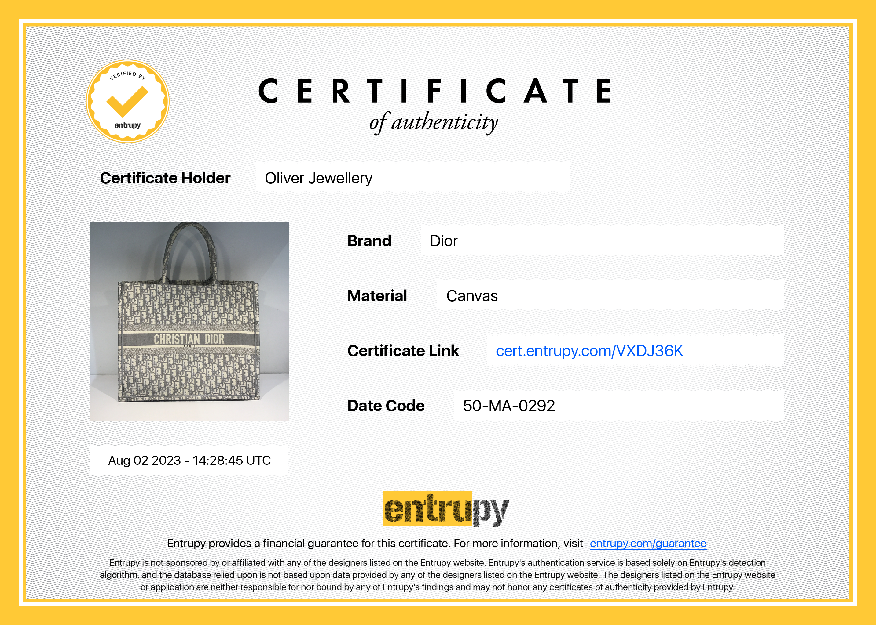 Christian Dior Large Oblique Book Tote