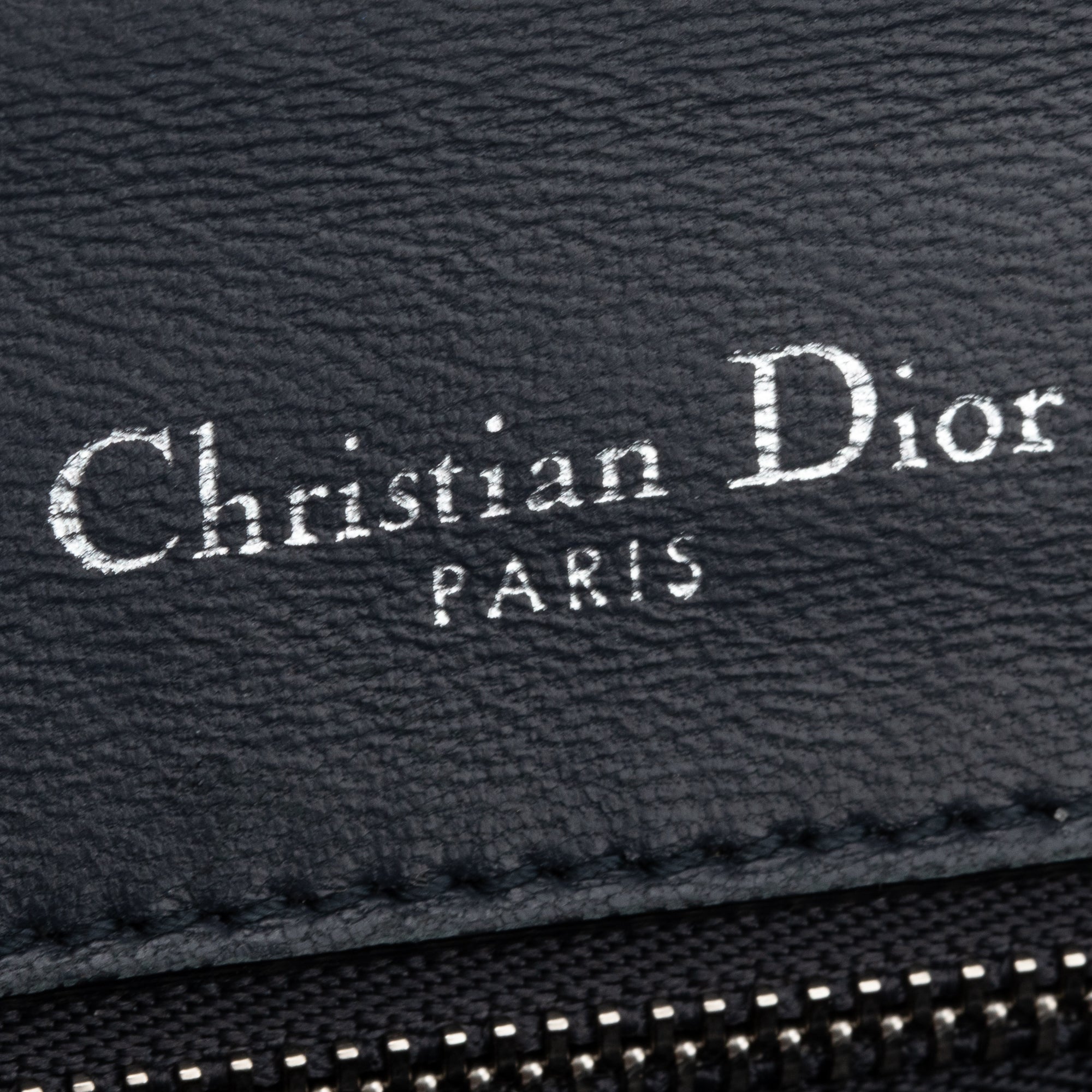 Christian Dior Large Silver Metallic Microcannage Diorama Shoulder Bag