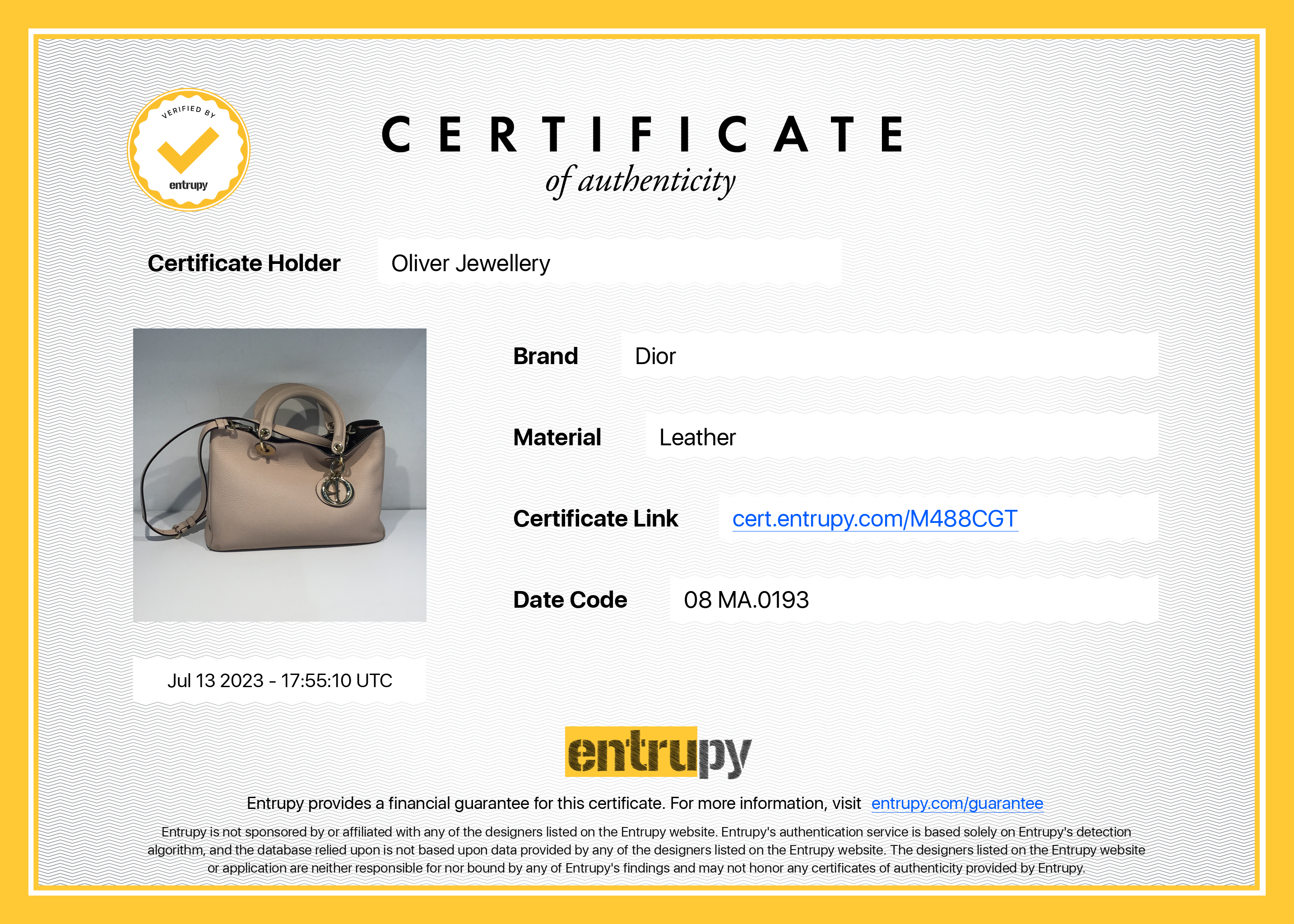 Christian Dior Medium Diorissimo Tote w/ Pouch & Strap