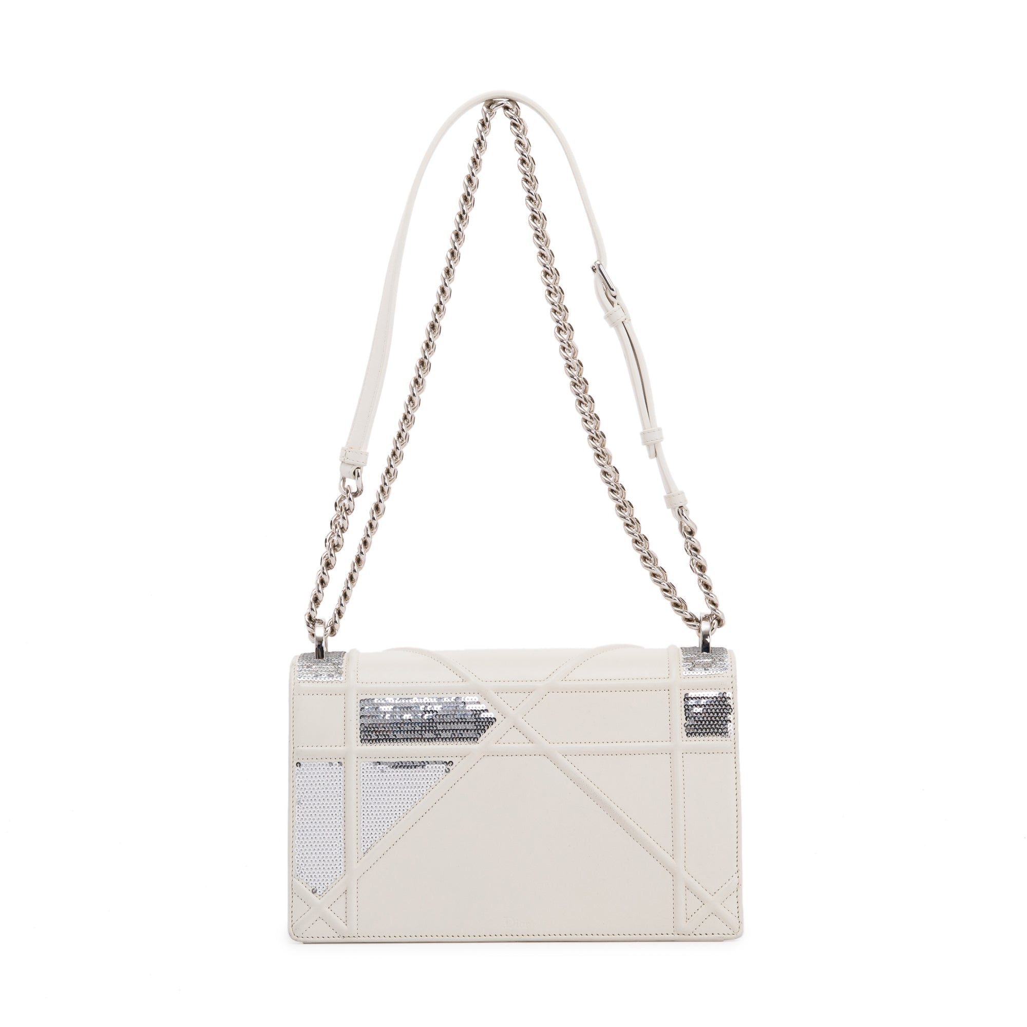 Christian Dior Medium Sequin Diorama Shoulder Bag w/ Authenticity Card