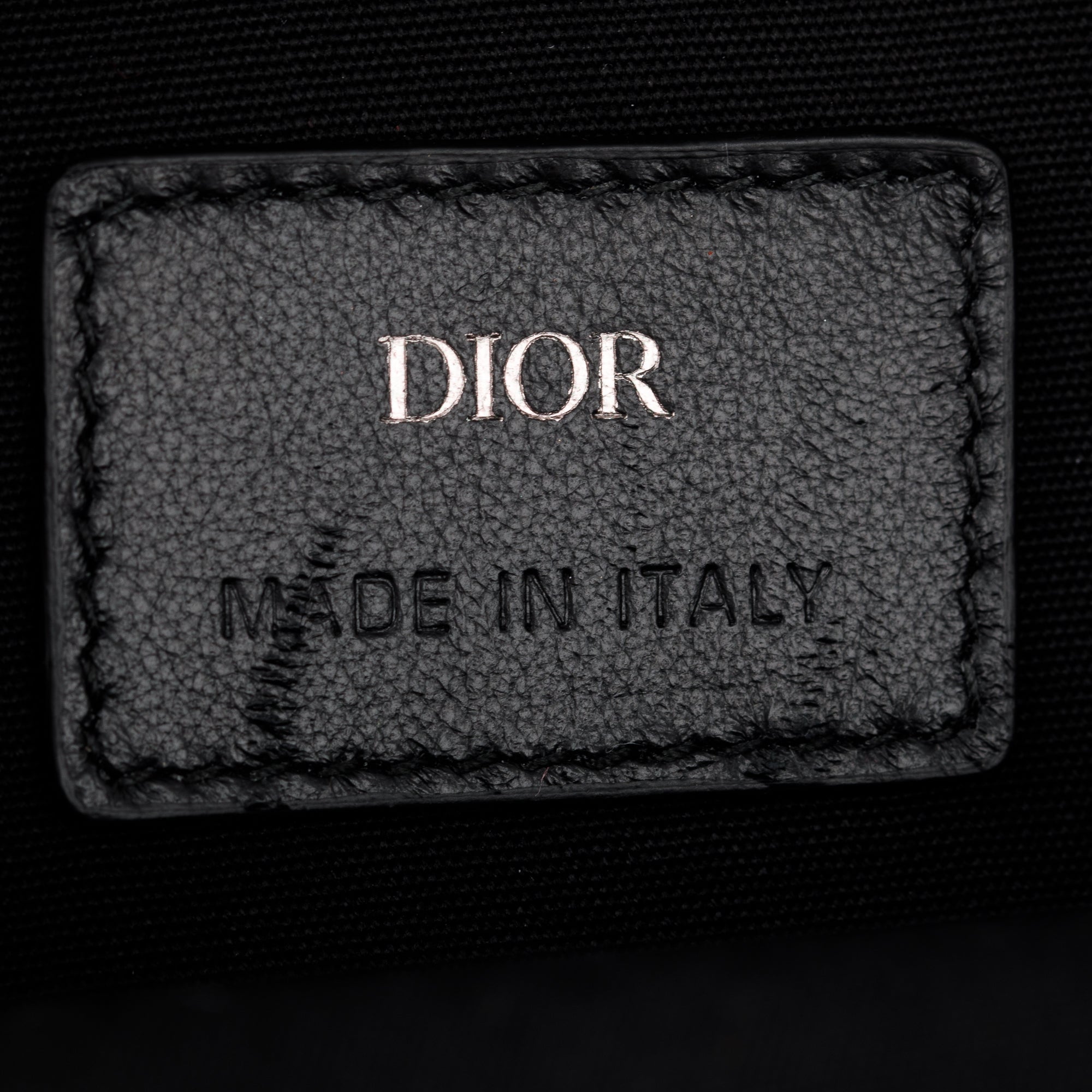 Christian Dior Men 2022 Beige & Black Oblique Jacquard Micro Rider Crossbody Pouch w/ Box & Receipt