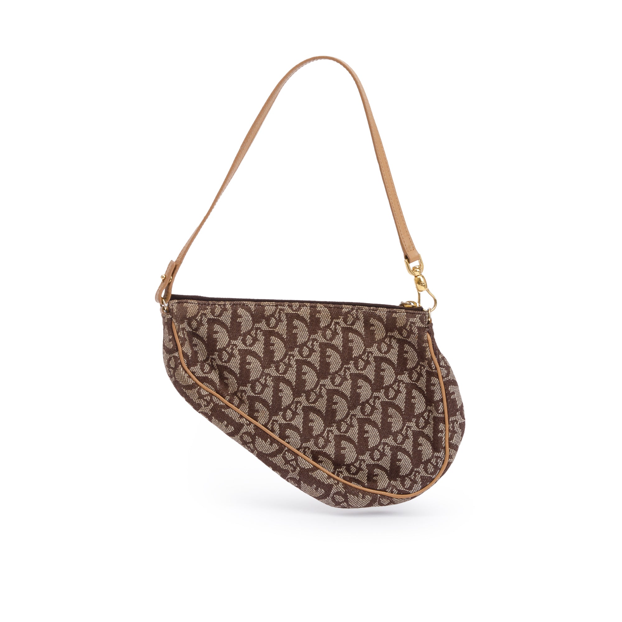 Christian Dior Mini Brown Monogram Saddle Pochette