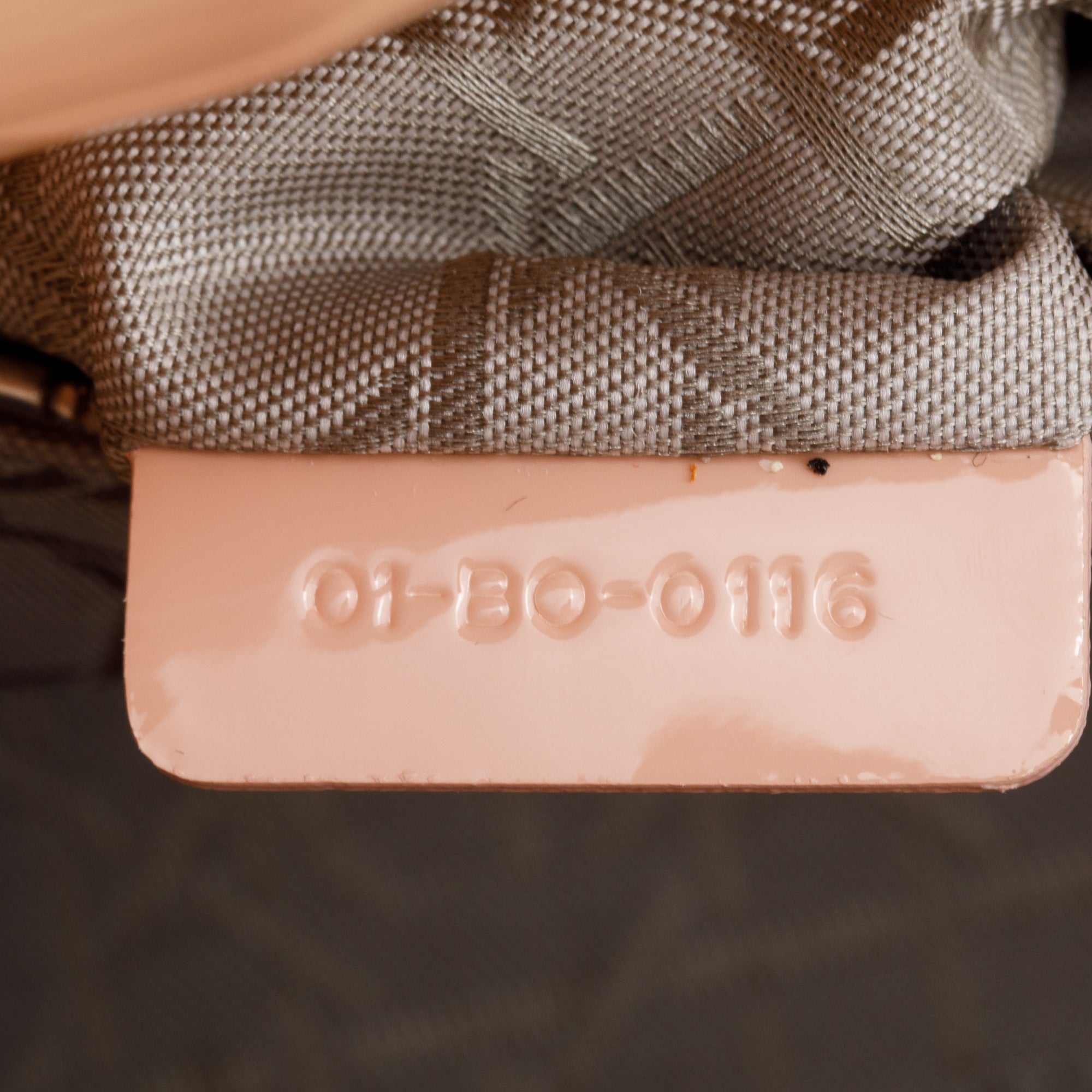Christian Dior Neutral Cannage Patent Leather Mini Lady Dior Bag w/ Box