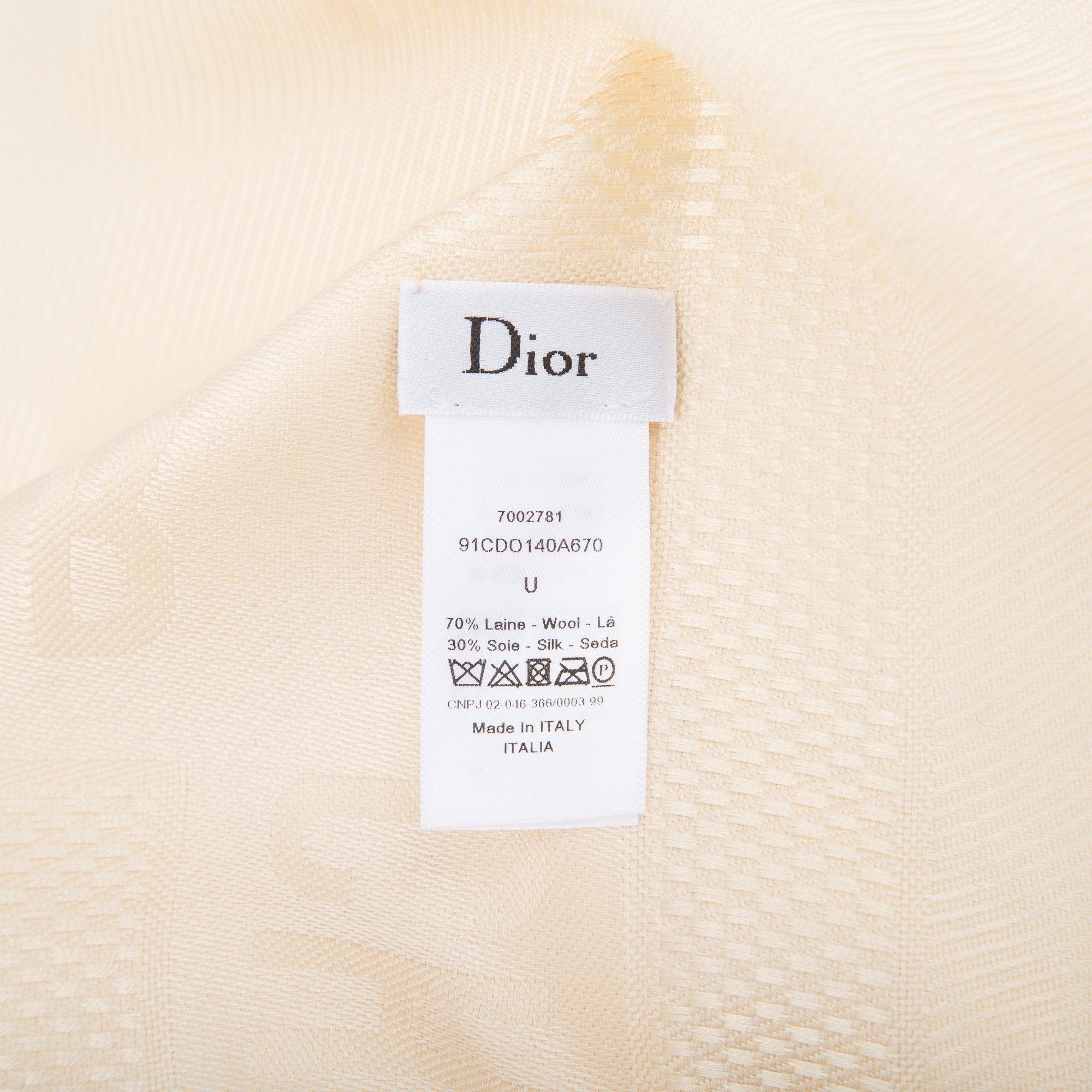 Christian Dior Oblique Shawl w/ Box