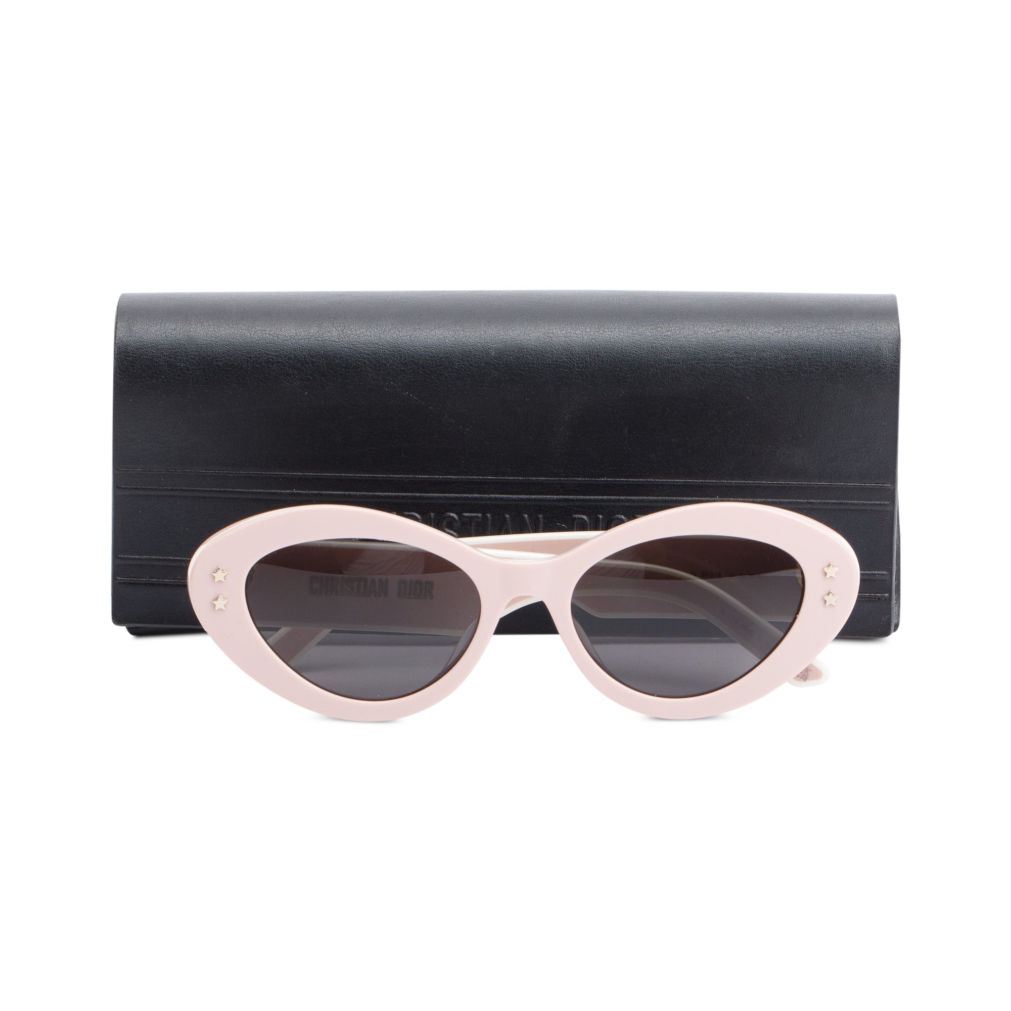 Christian Dior Pink Acetate DiorPacific B1U Butterfly Sunglasses w/ Case